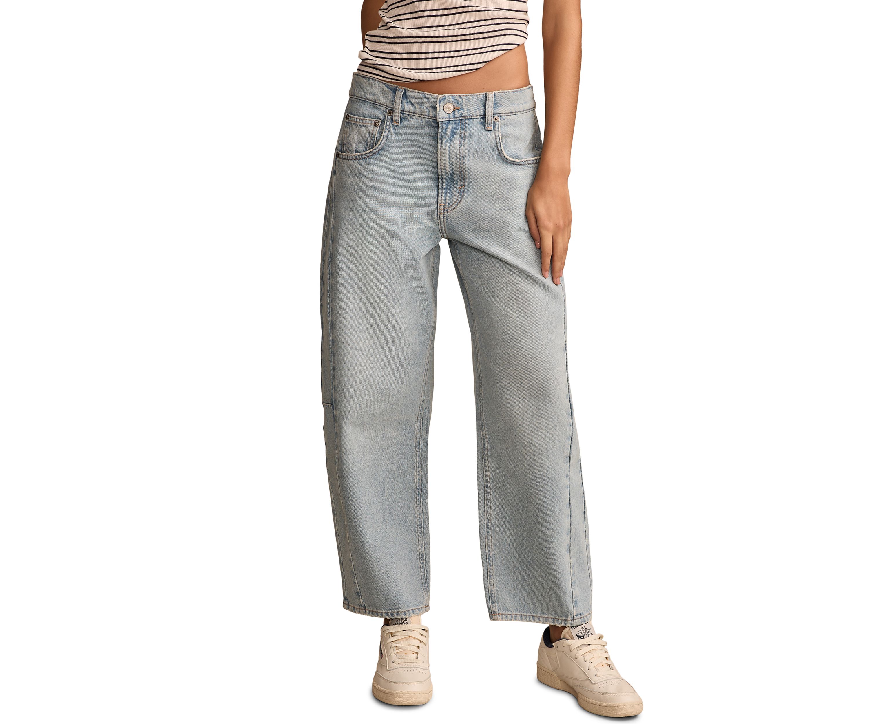 Womens Barrel Leg Jeans