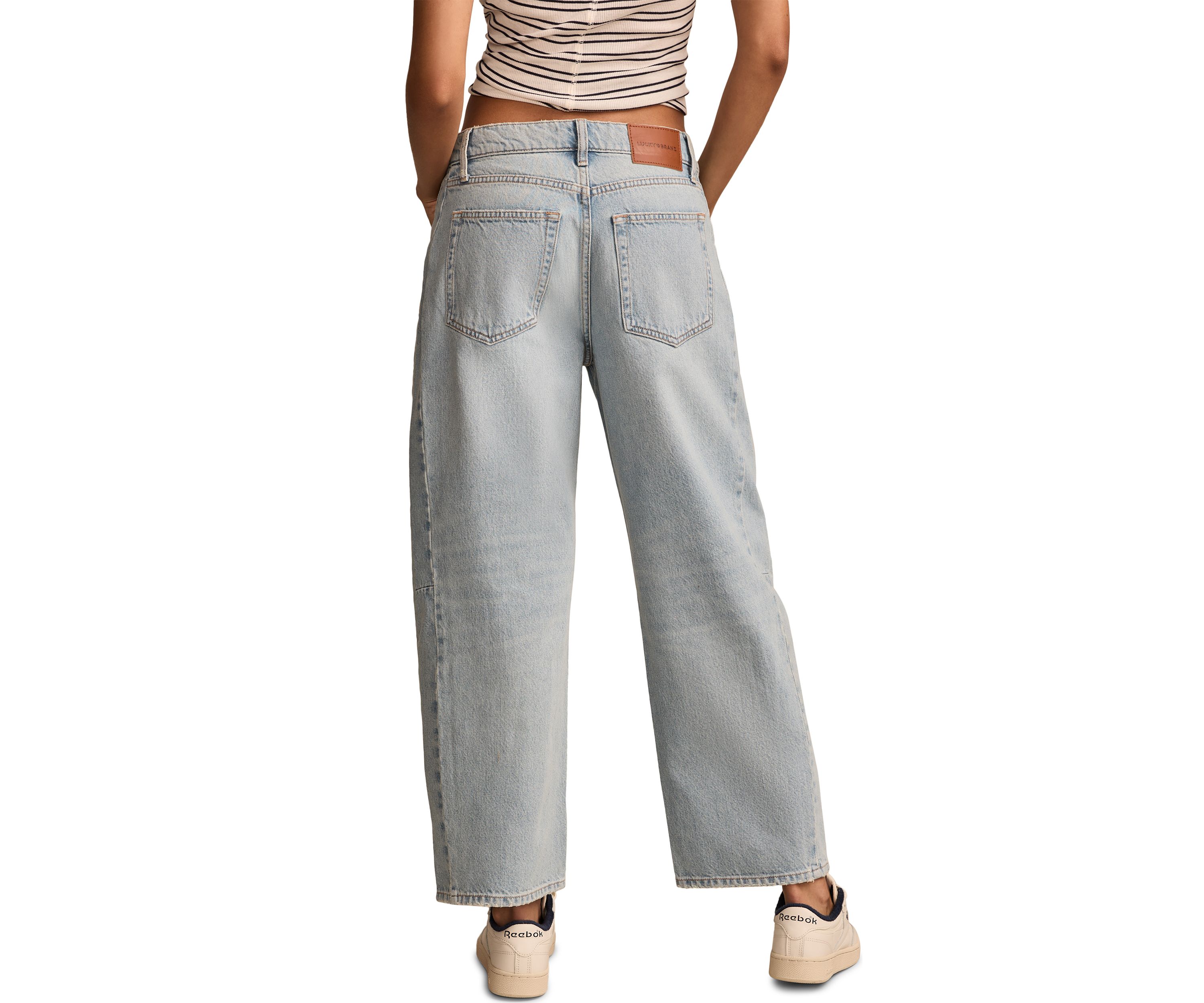 Womens Barrel Leg Jeans