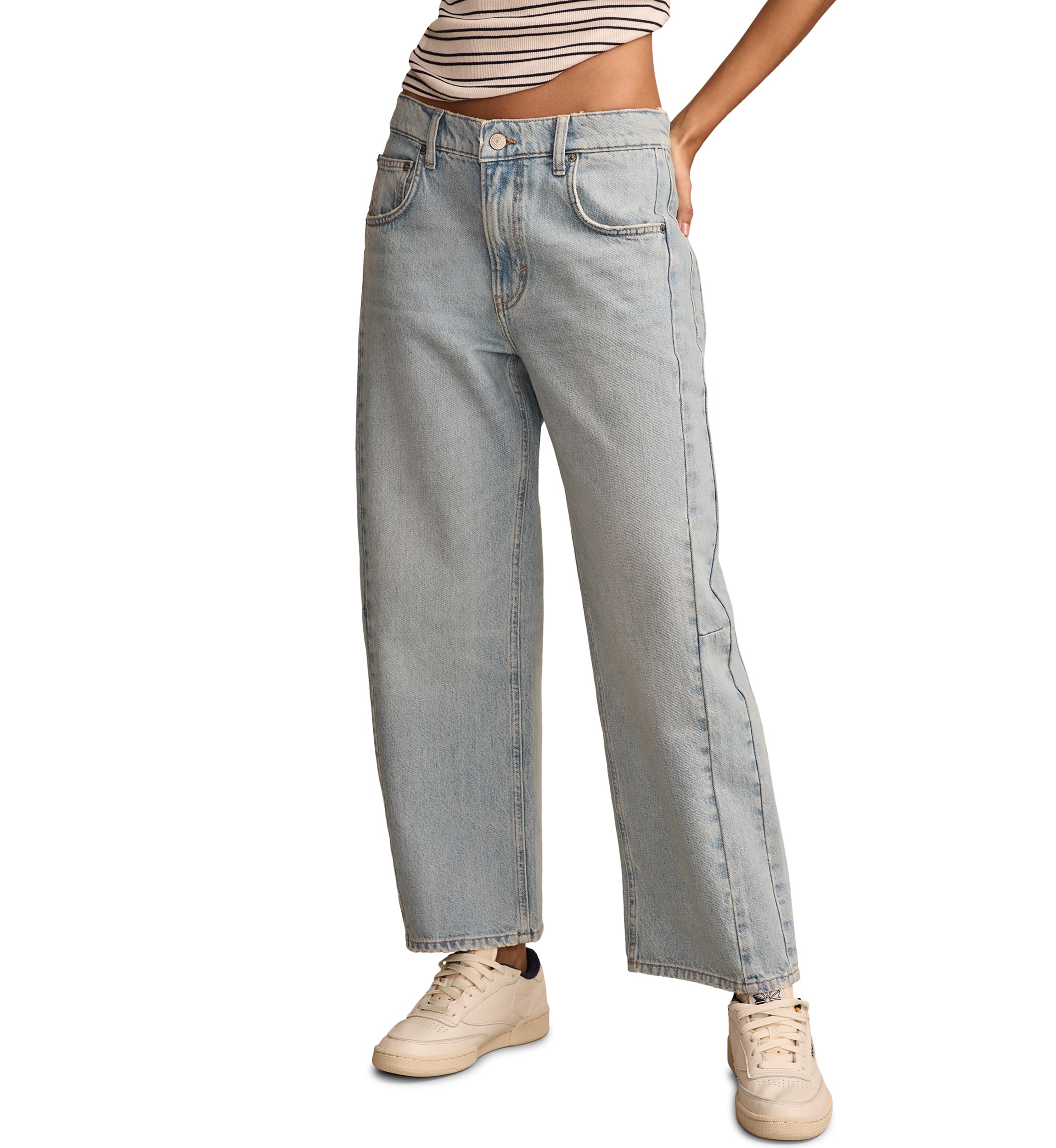 Womens Barrel Leg Jeans