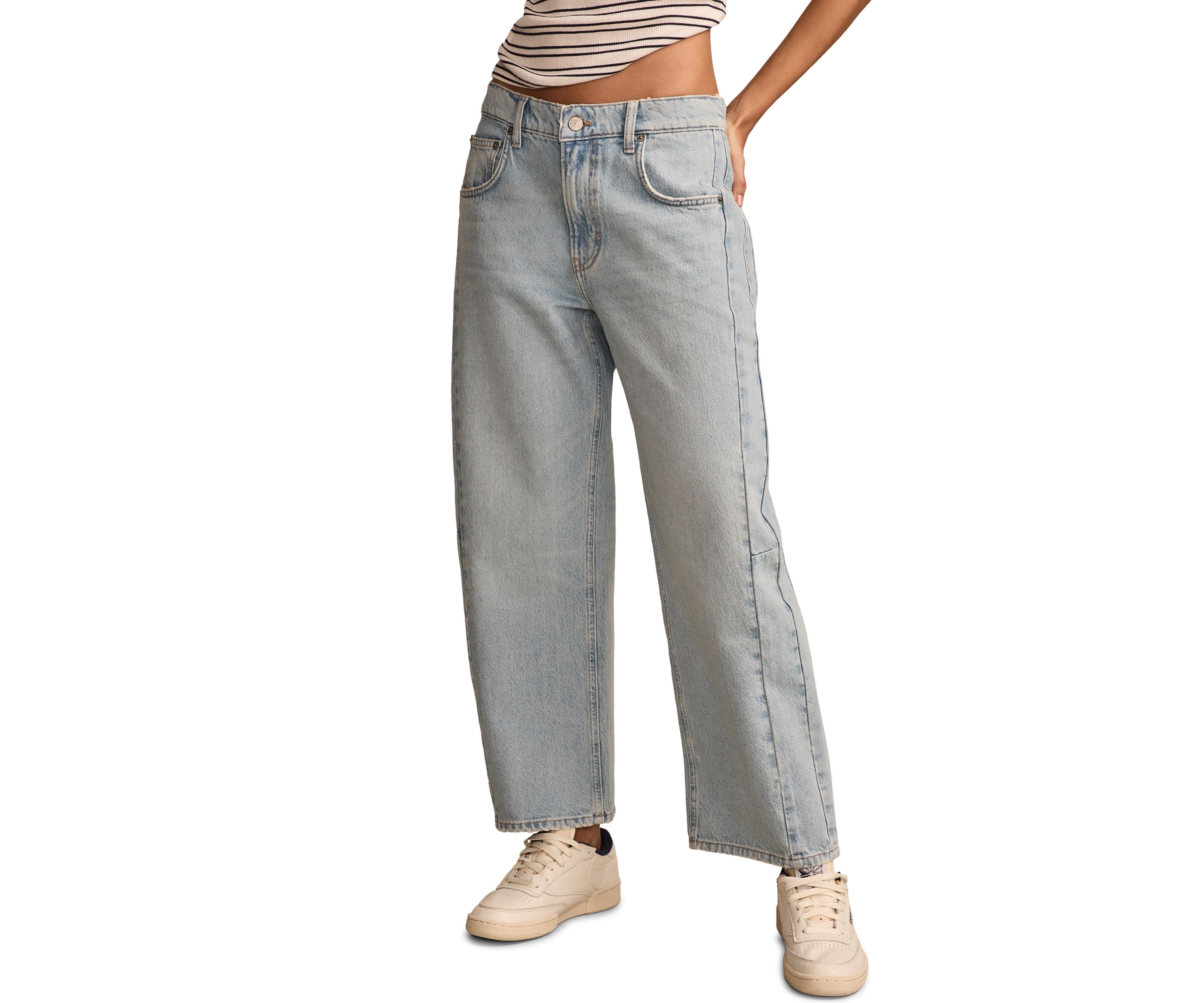 Womens Barrel Leg Jeans