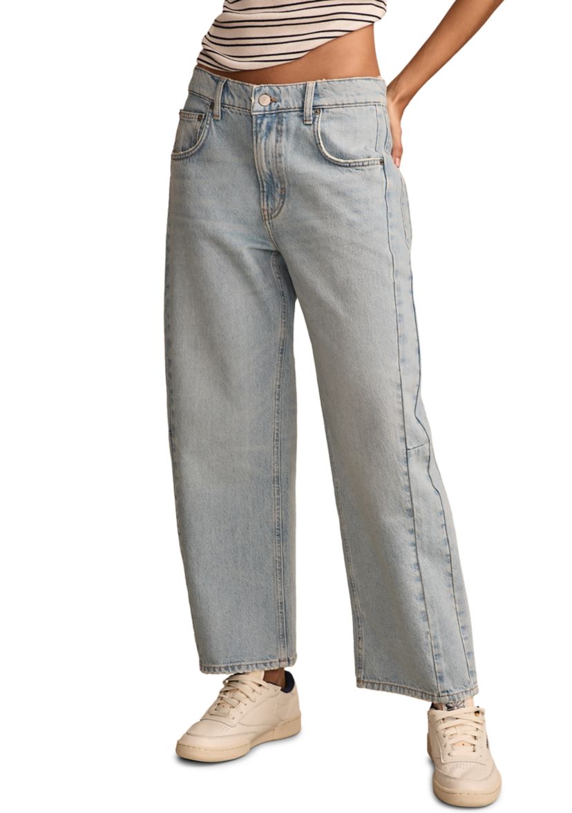 Womens Barrel Leg Jeans