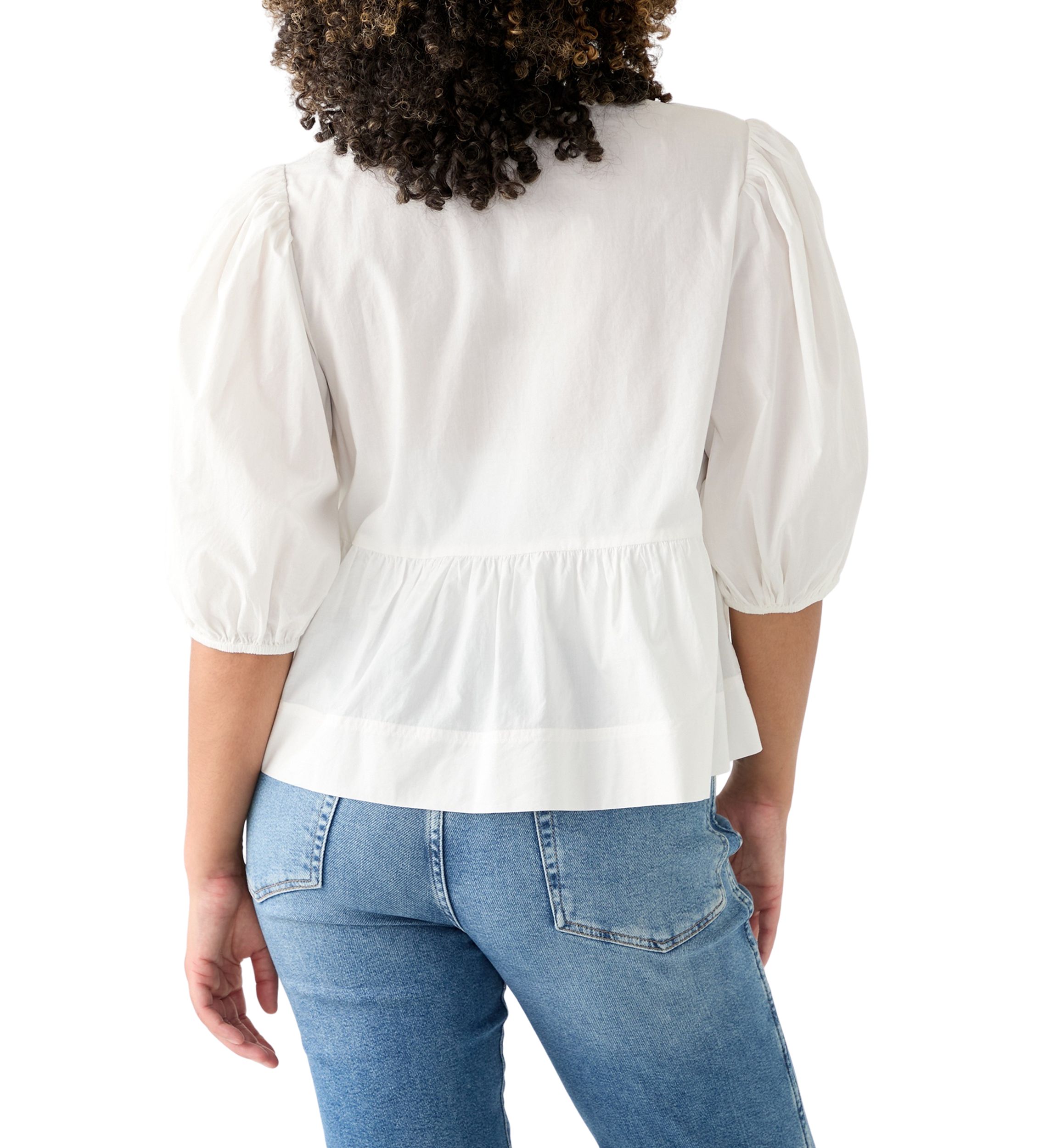 Womens Flyaway Babydoll Blouse