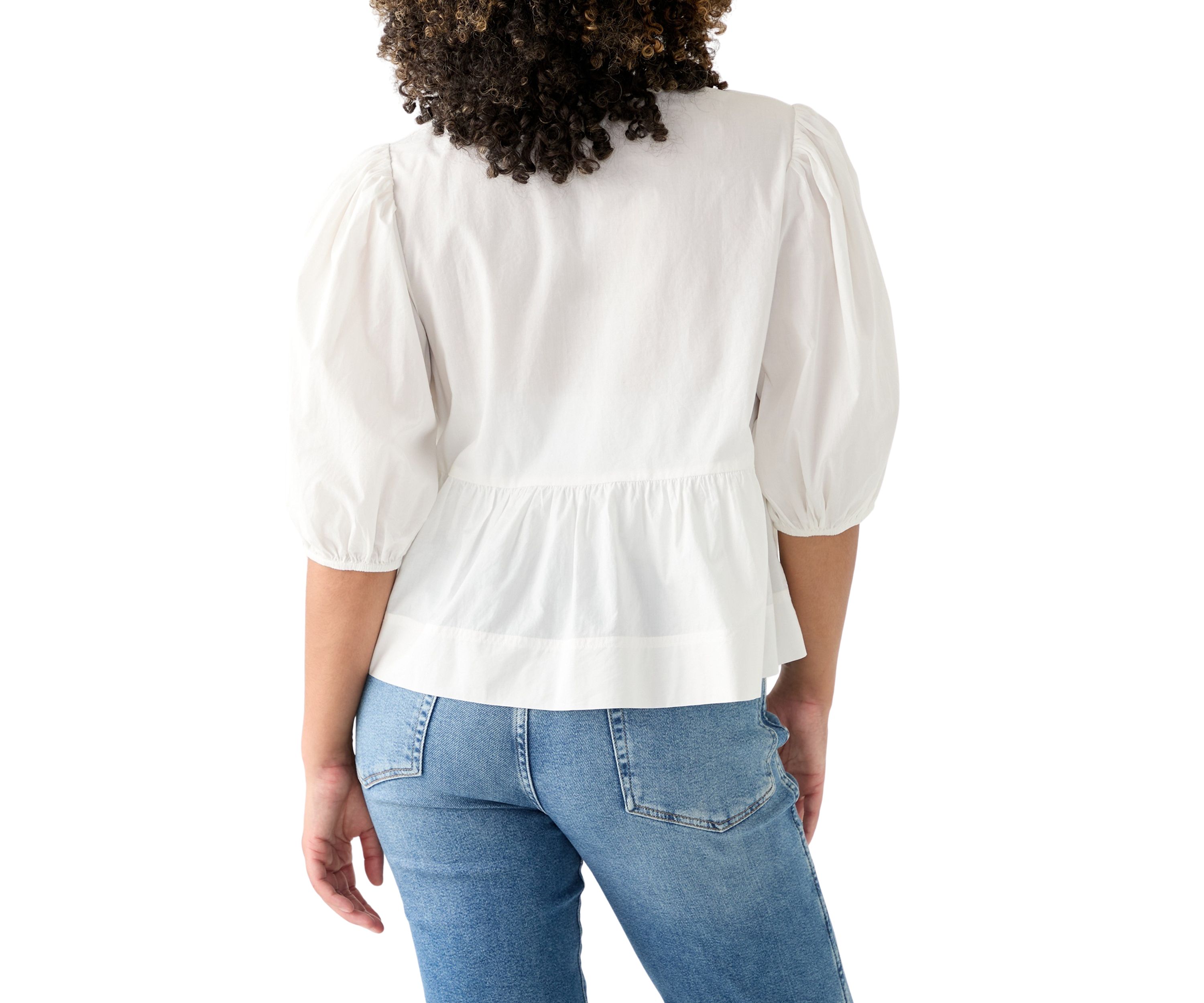 Womens Flyaway Babydoll Blouse