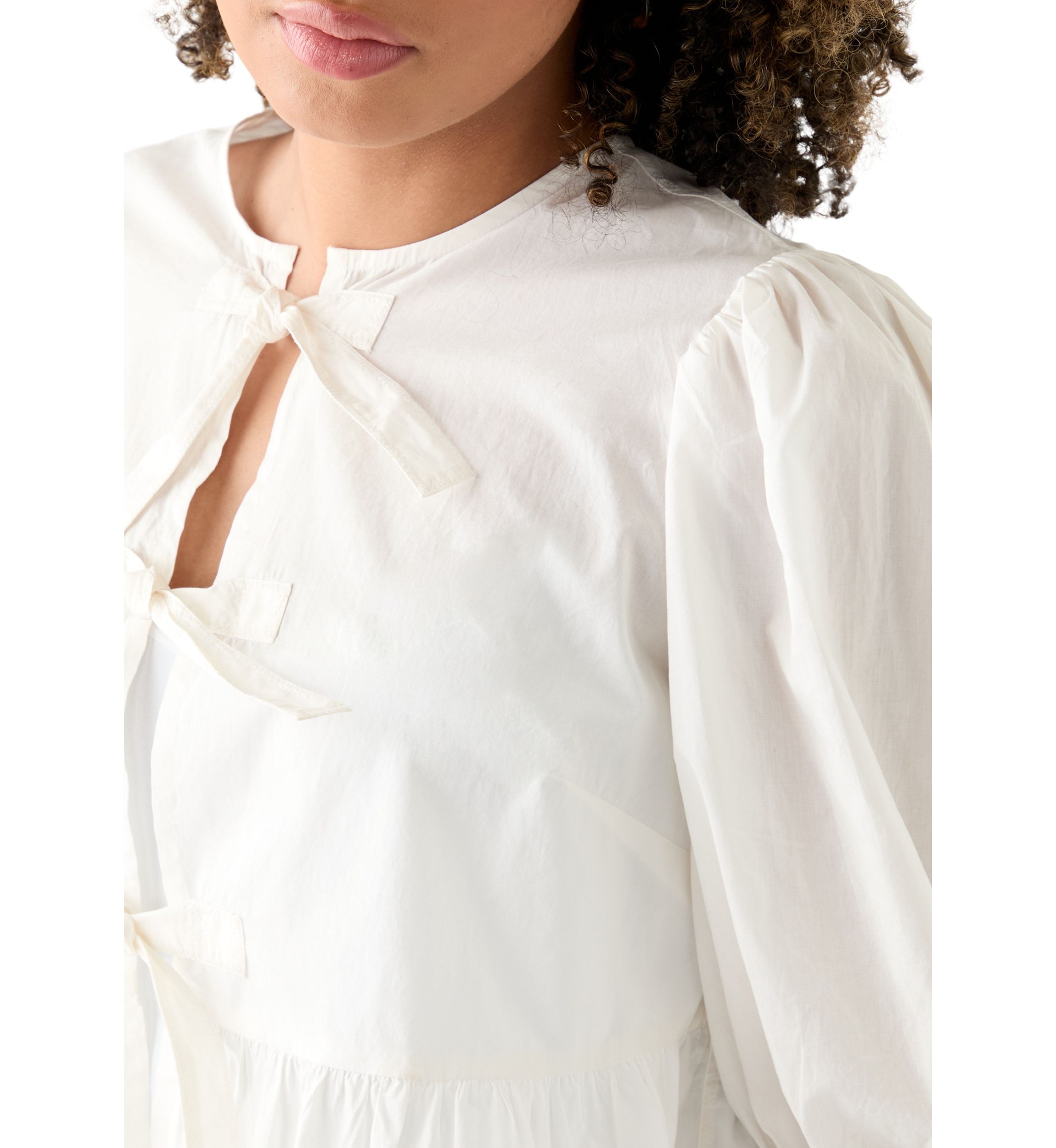 Womens Flyaway Babydoll Blouse