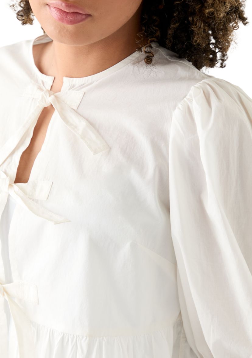 Womens Flyaway Babydoll Blouse