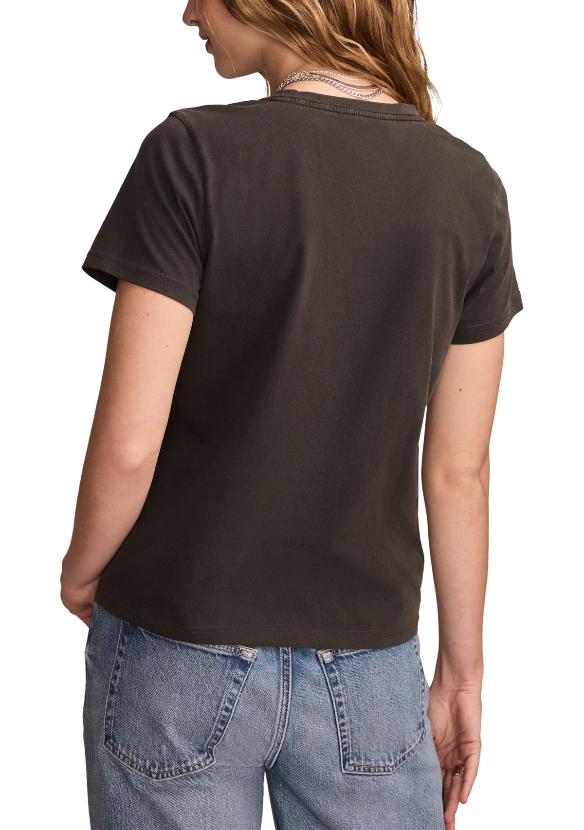 Womens Rolling Stones Floral Tongue Graphic T-Shirt 