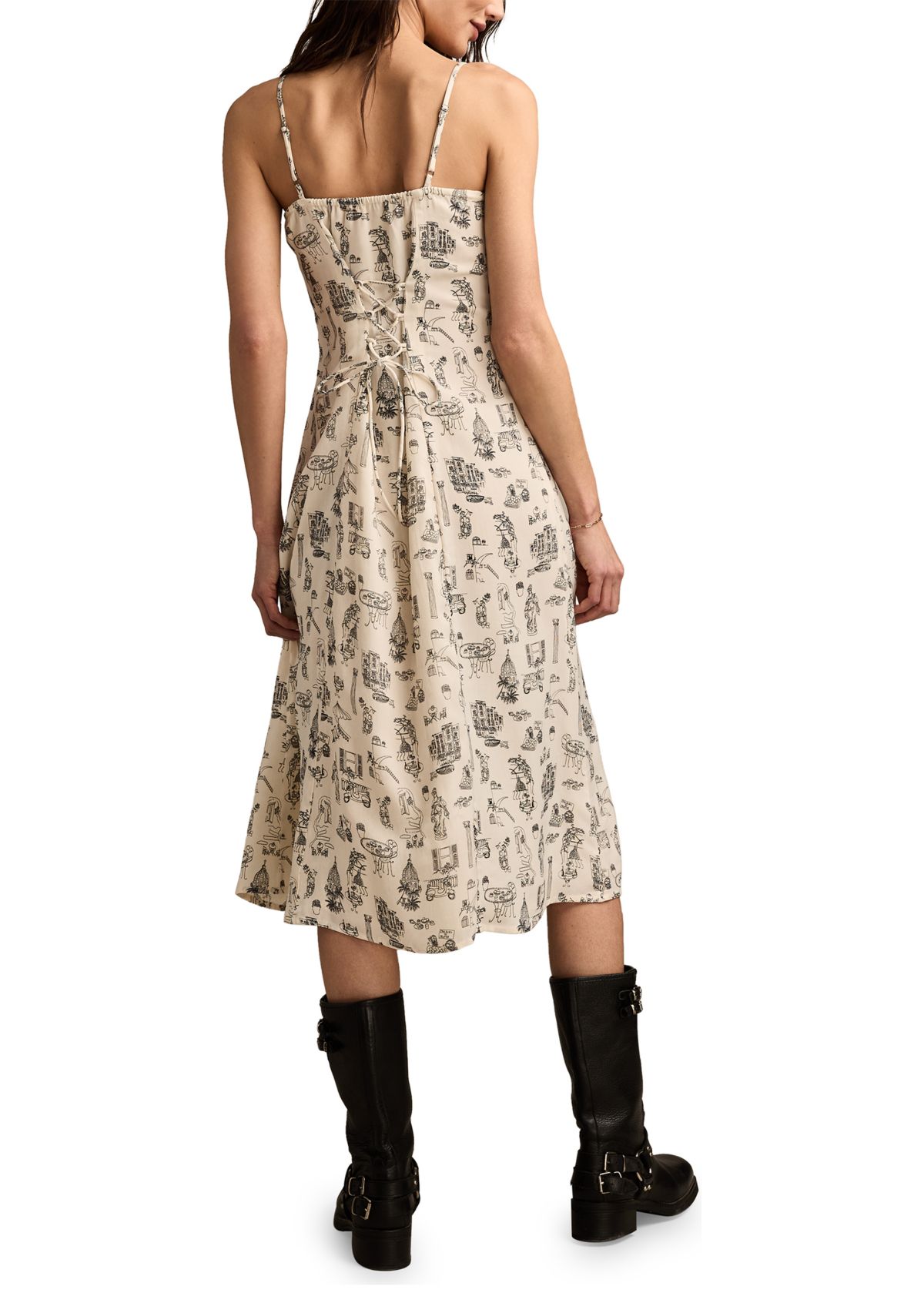 Womens Printed Simone Slip Dress