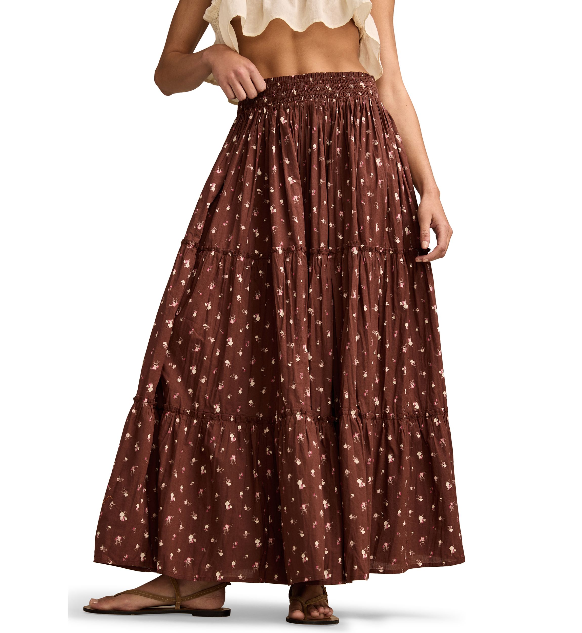 Womens Broomstick Maxi Skirt 