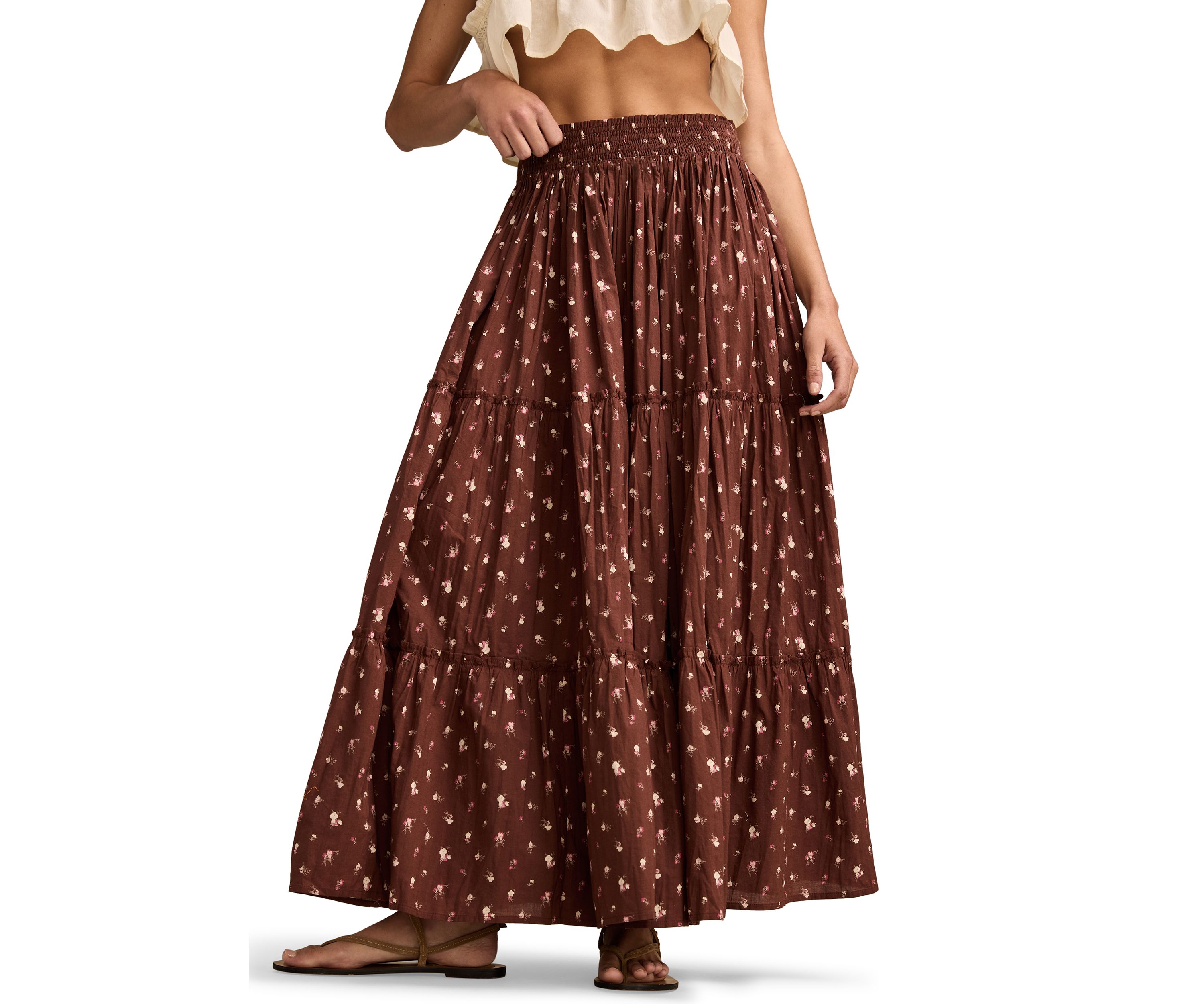 Womens Broomstick Maxi Skirt 
