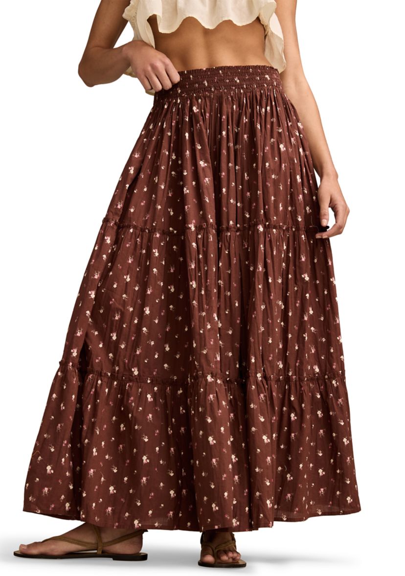 Womens Broomstick Maxi Skirt 
