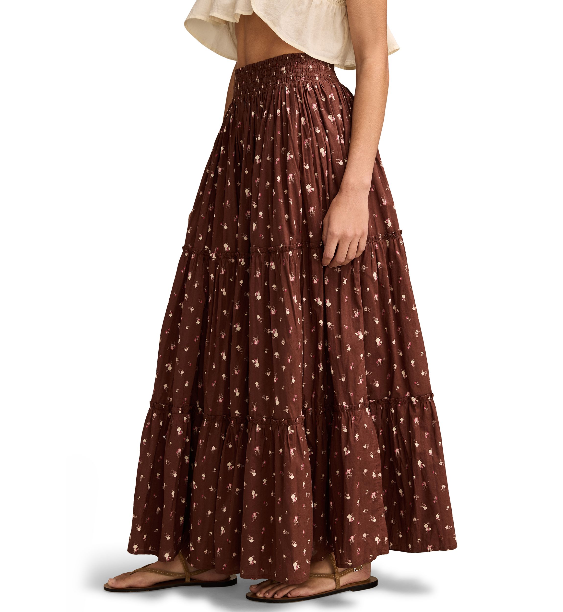 Womens Broomstick Maxi Skirt 