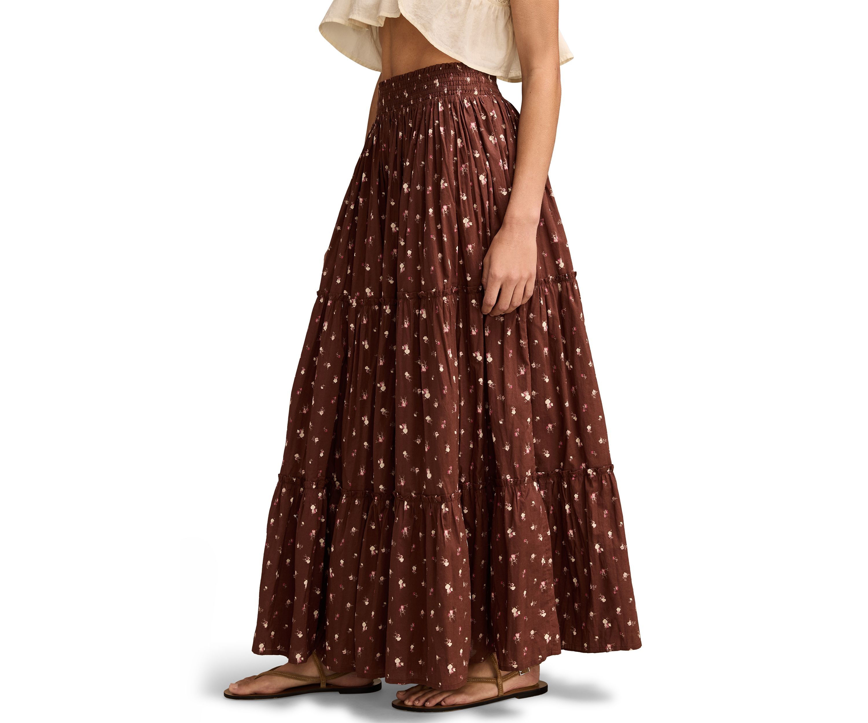 Womens Broomstick Maxi Skirt 
