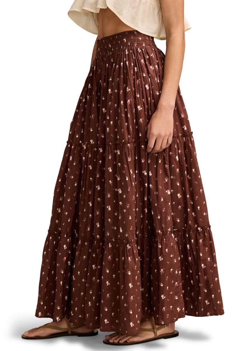 Womens Broomstick Maxi Skirt 