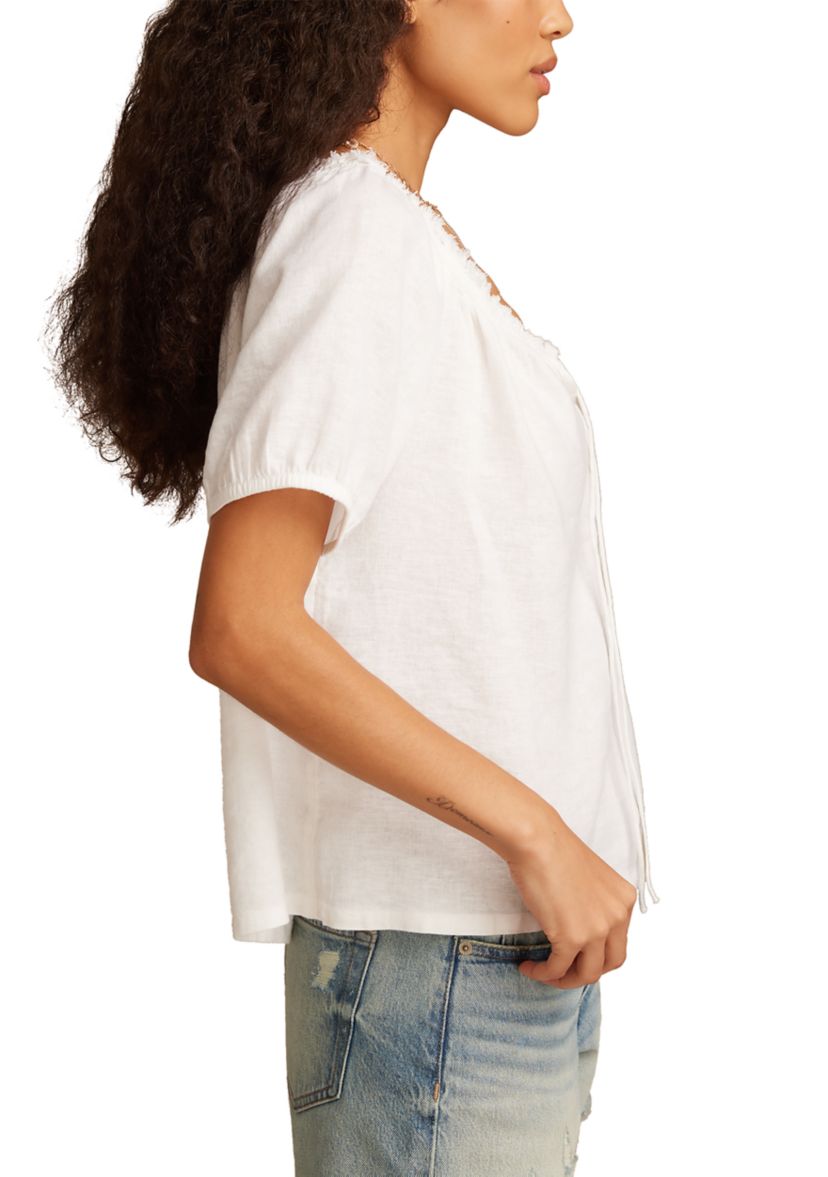 Short Sleeve Peasant Top