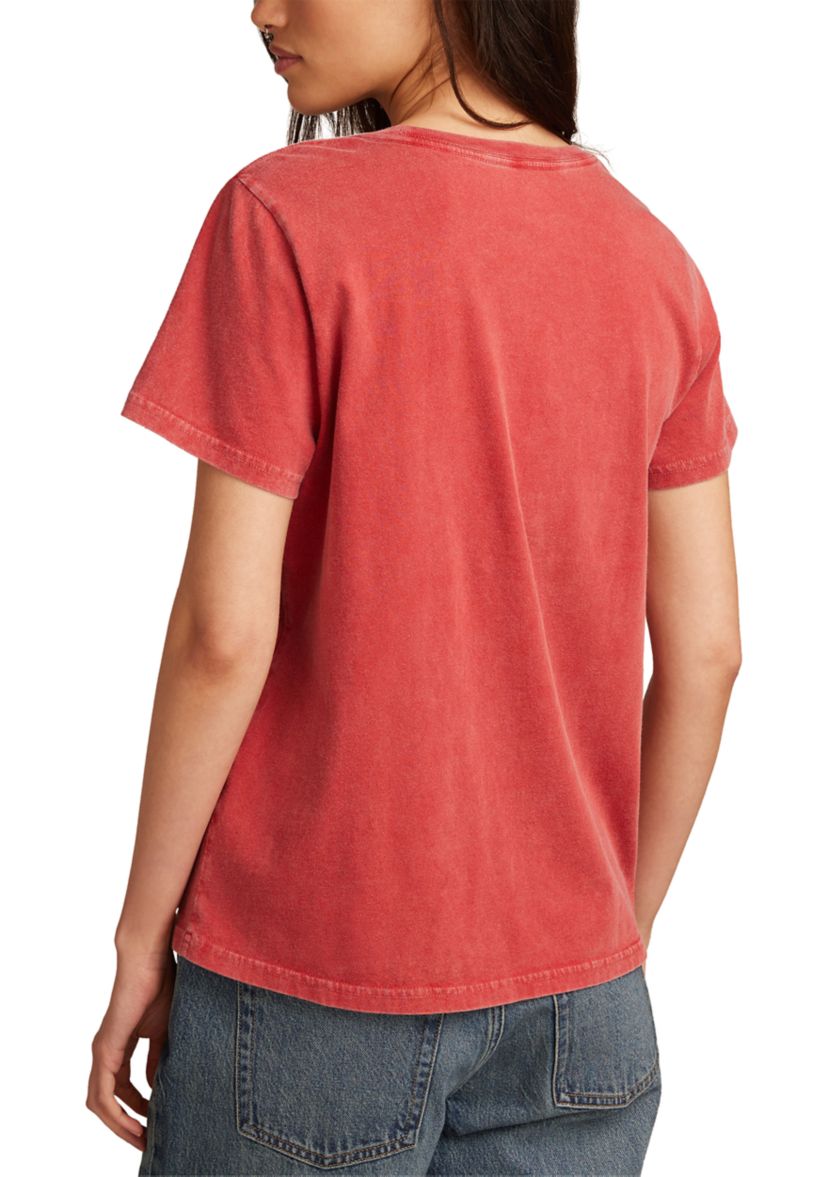 Studded Flag Classic Crew Neck Graphic T-Shirt