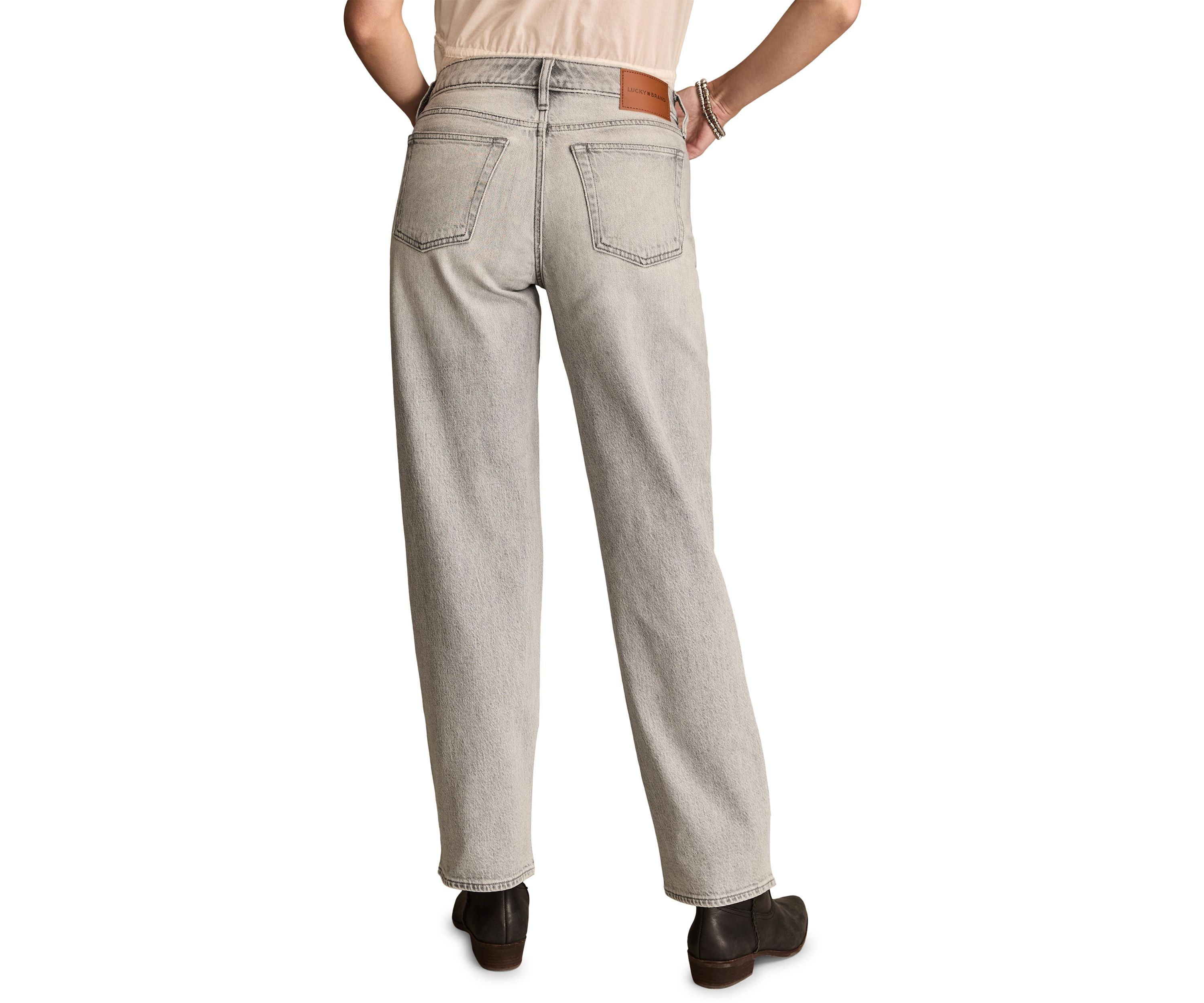 Womens Baggy Wide Leg Jeans