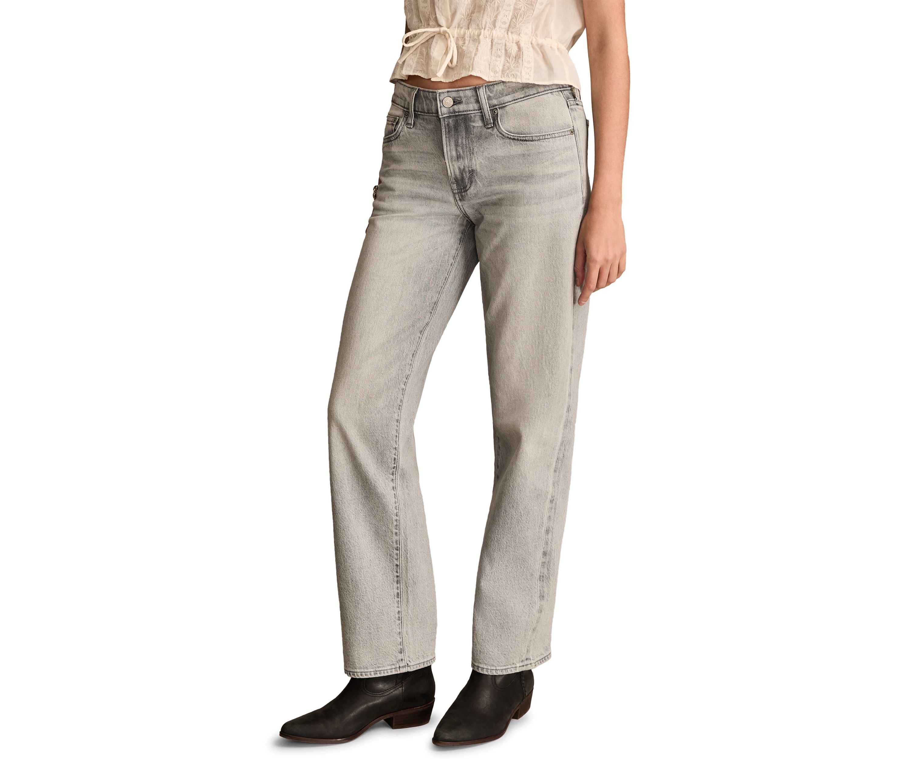 Womens Baggy Wide Leg Jeans
