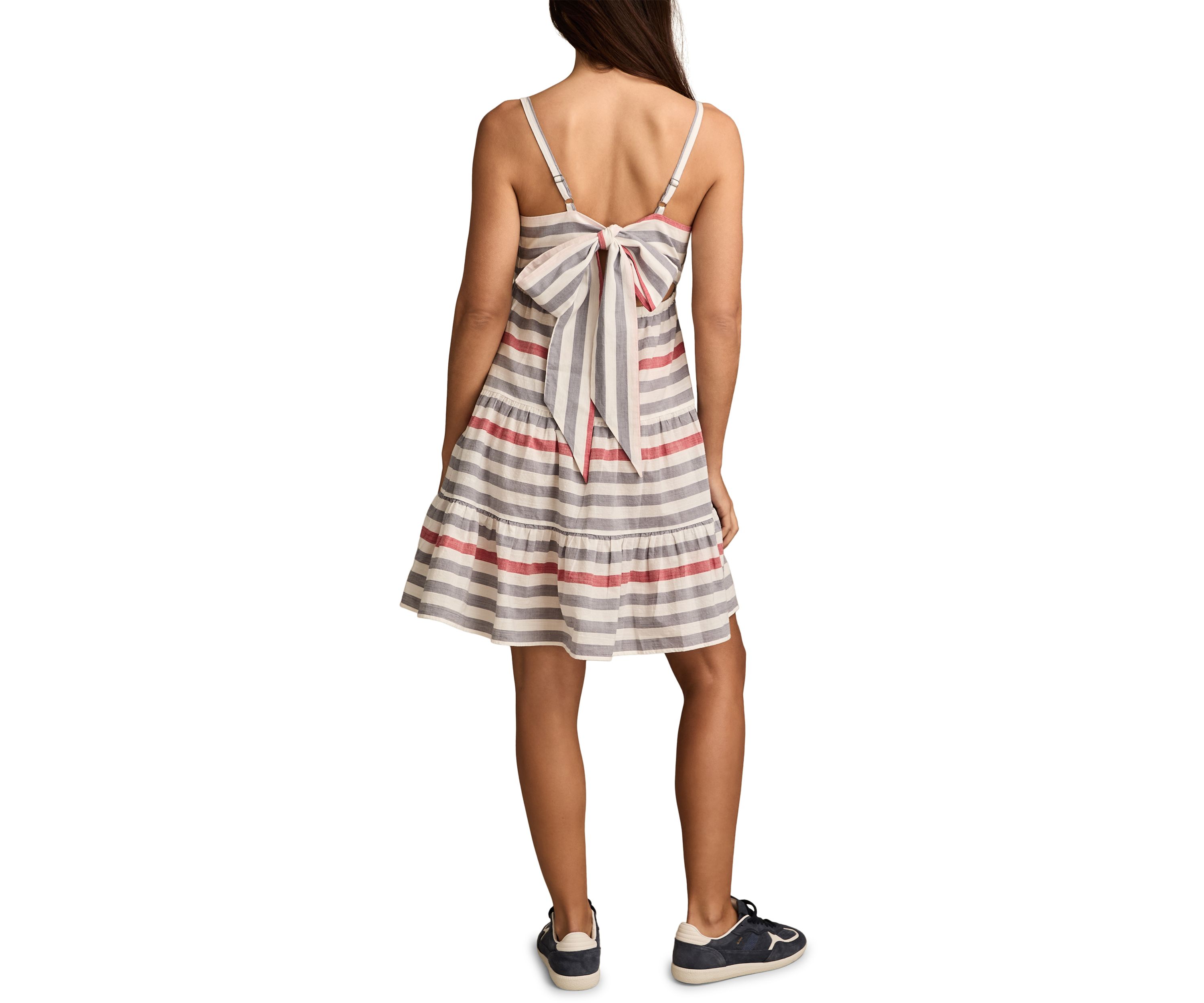 Womens Tie Back Midi Dress
