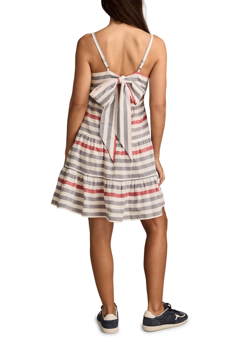 Womens Tie Back Midi Dress