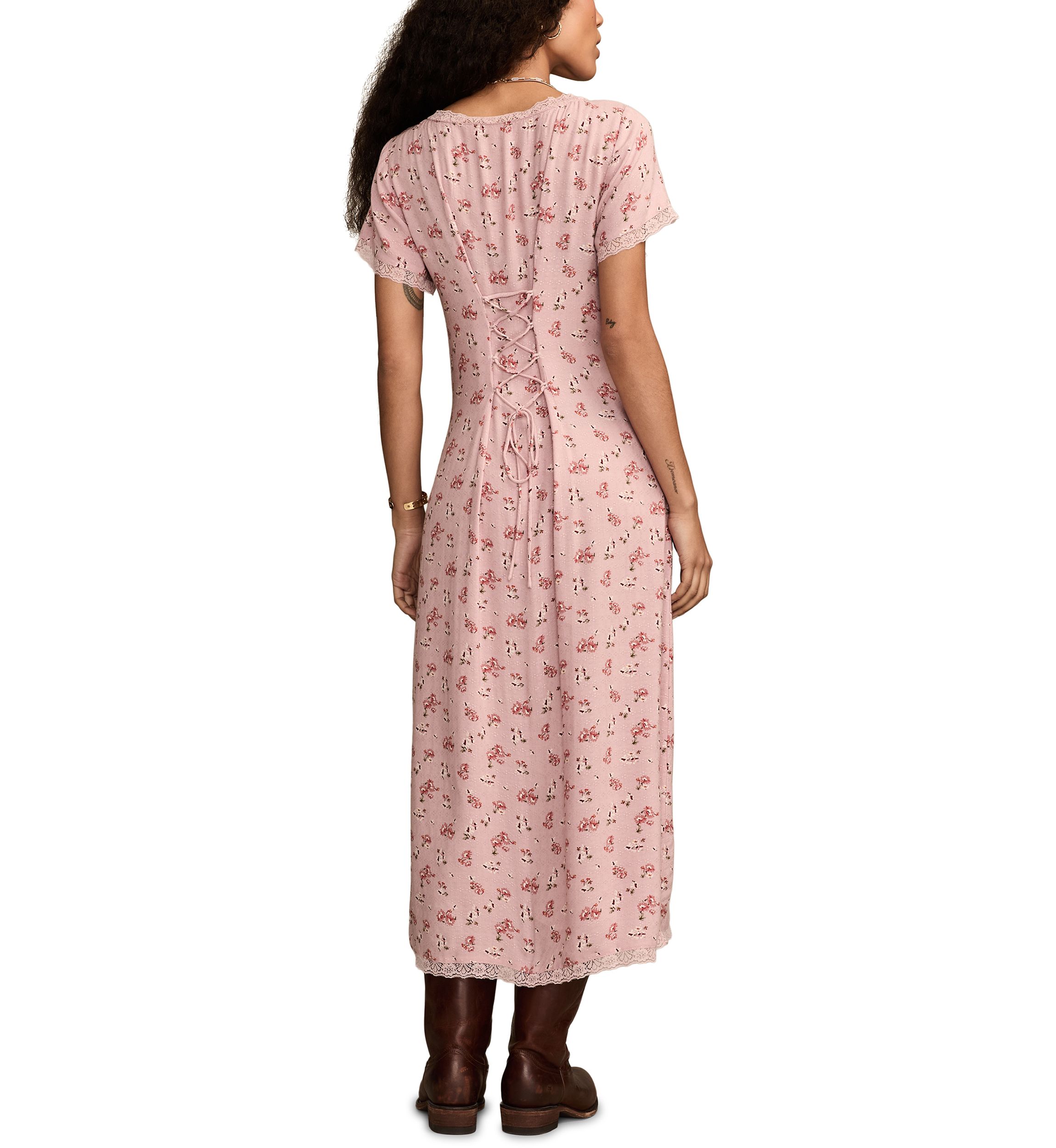 Womens Simone Floral Printed Midi Dress