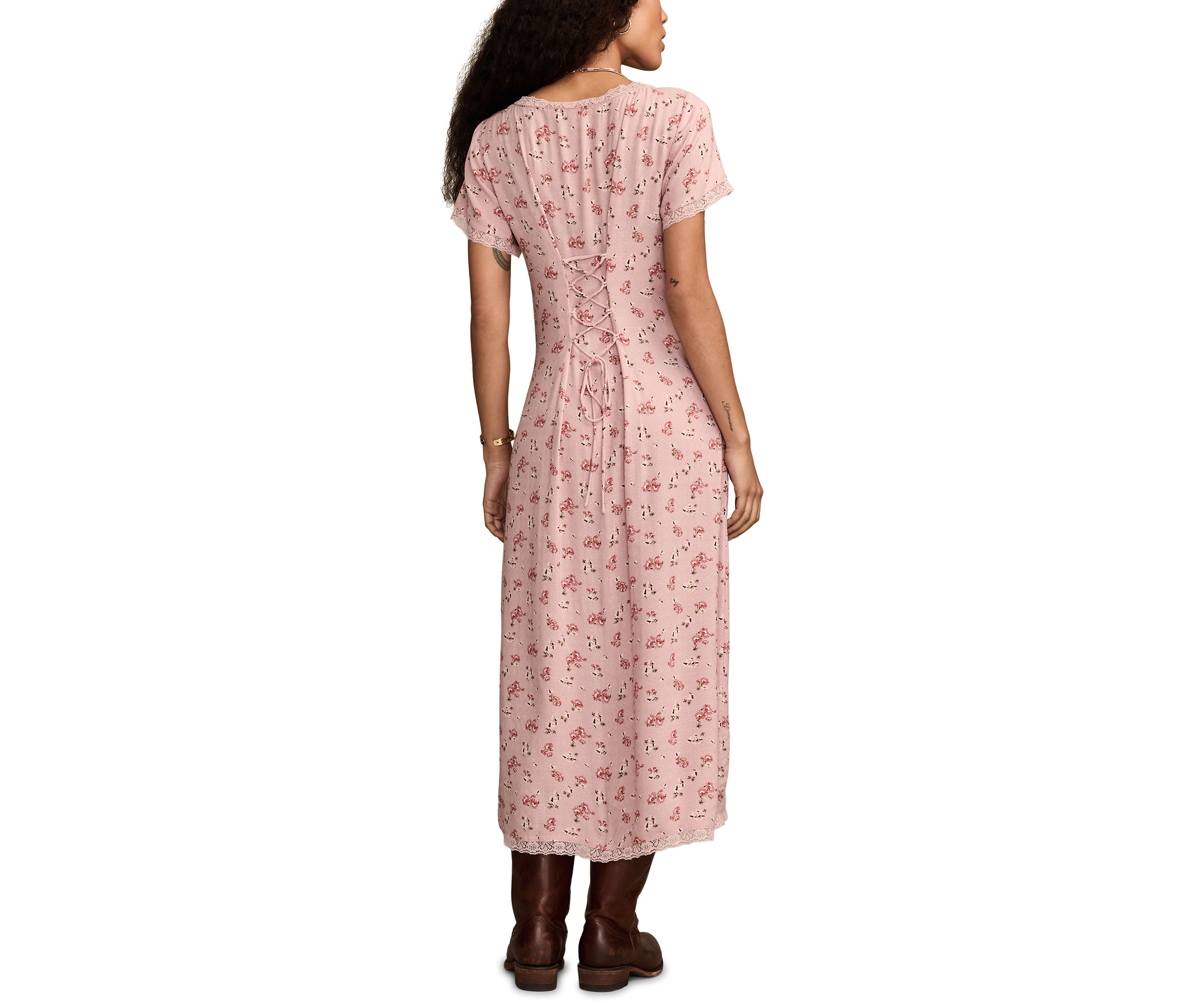 Womens Simone Floral Printed Midi Dress