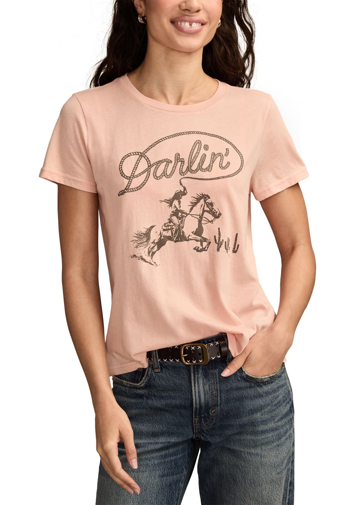 Womens Rodeo Graphic T-Shirt