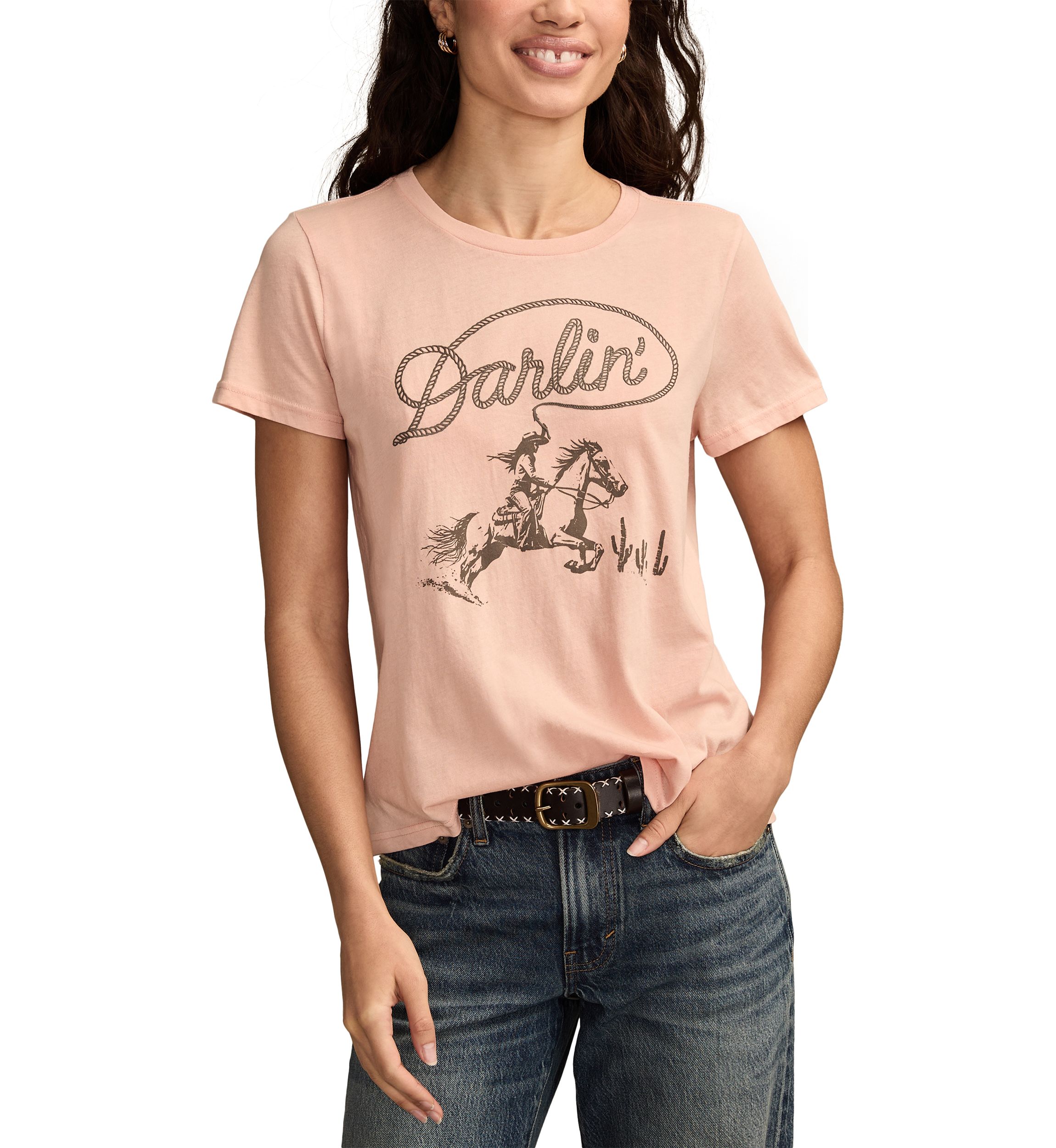 Womens Rodeo Graphic T-Shirt