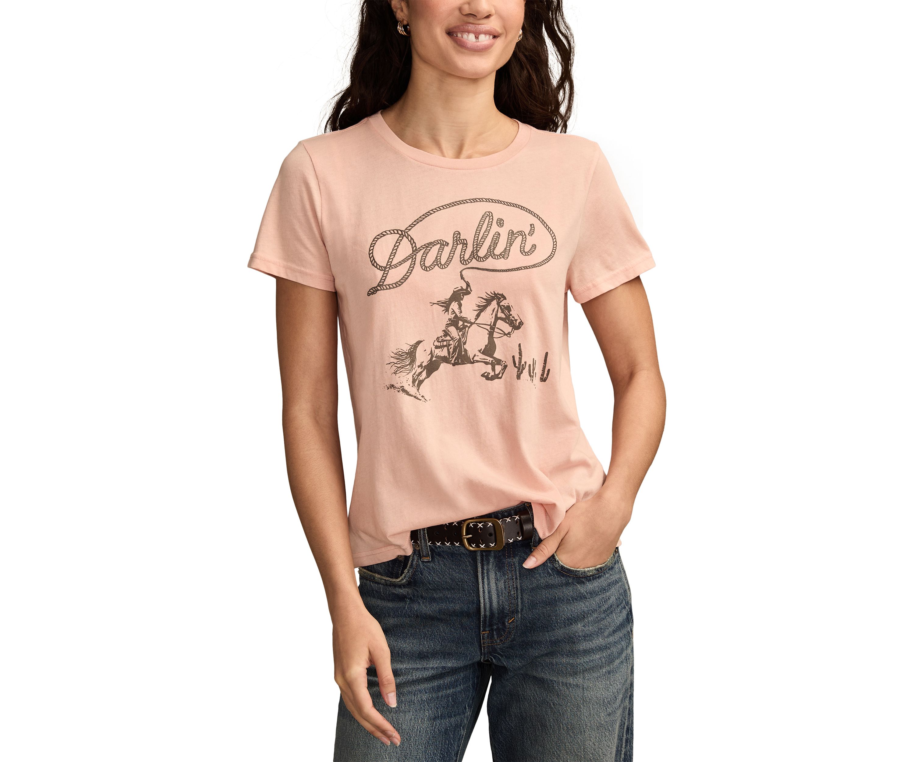Womens Rodeo Graphic T-Shirt
