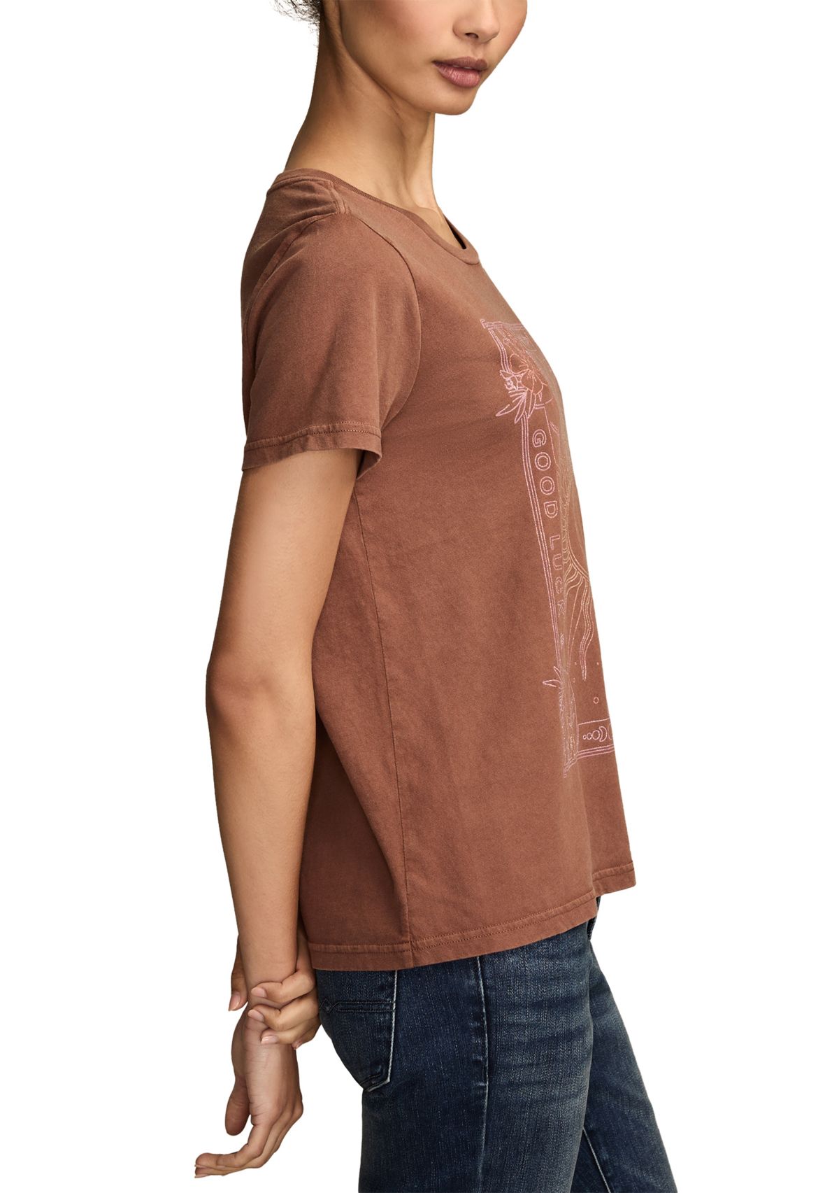 Womens Fortune Sun Graphic T-Shirt