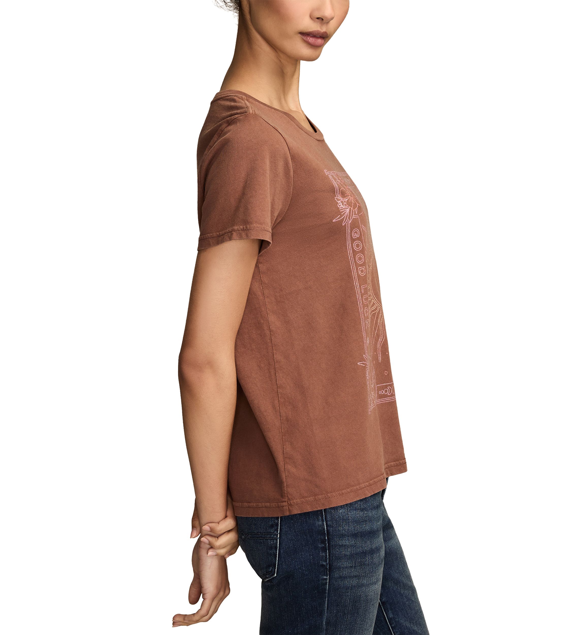 Womens Fortune Sun Graphic T-Shirt