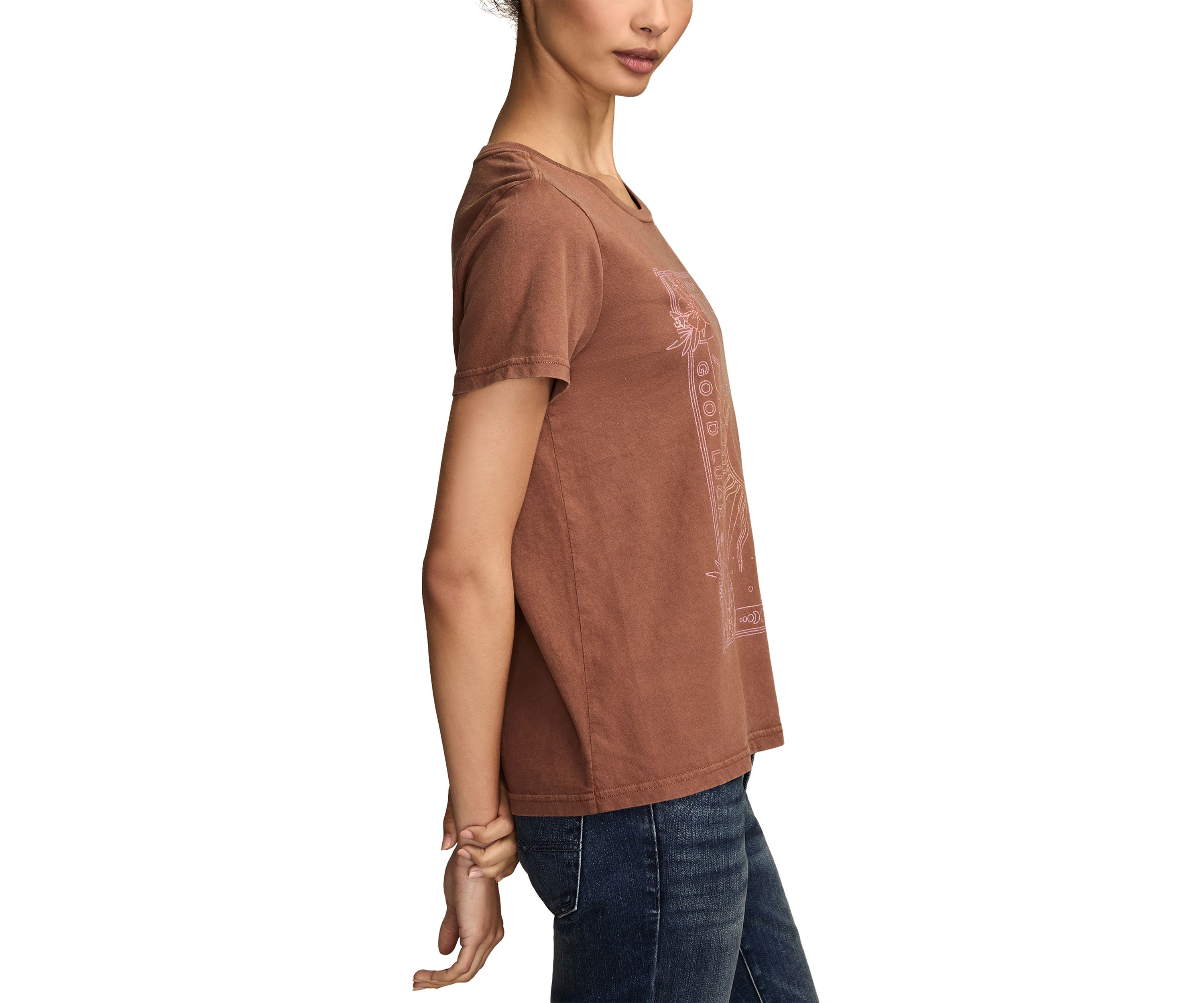 Womens Fortune Sun Graphic T-Shirt