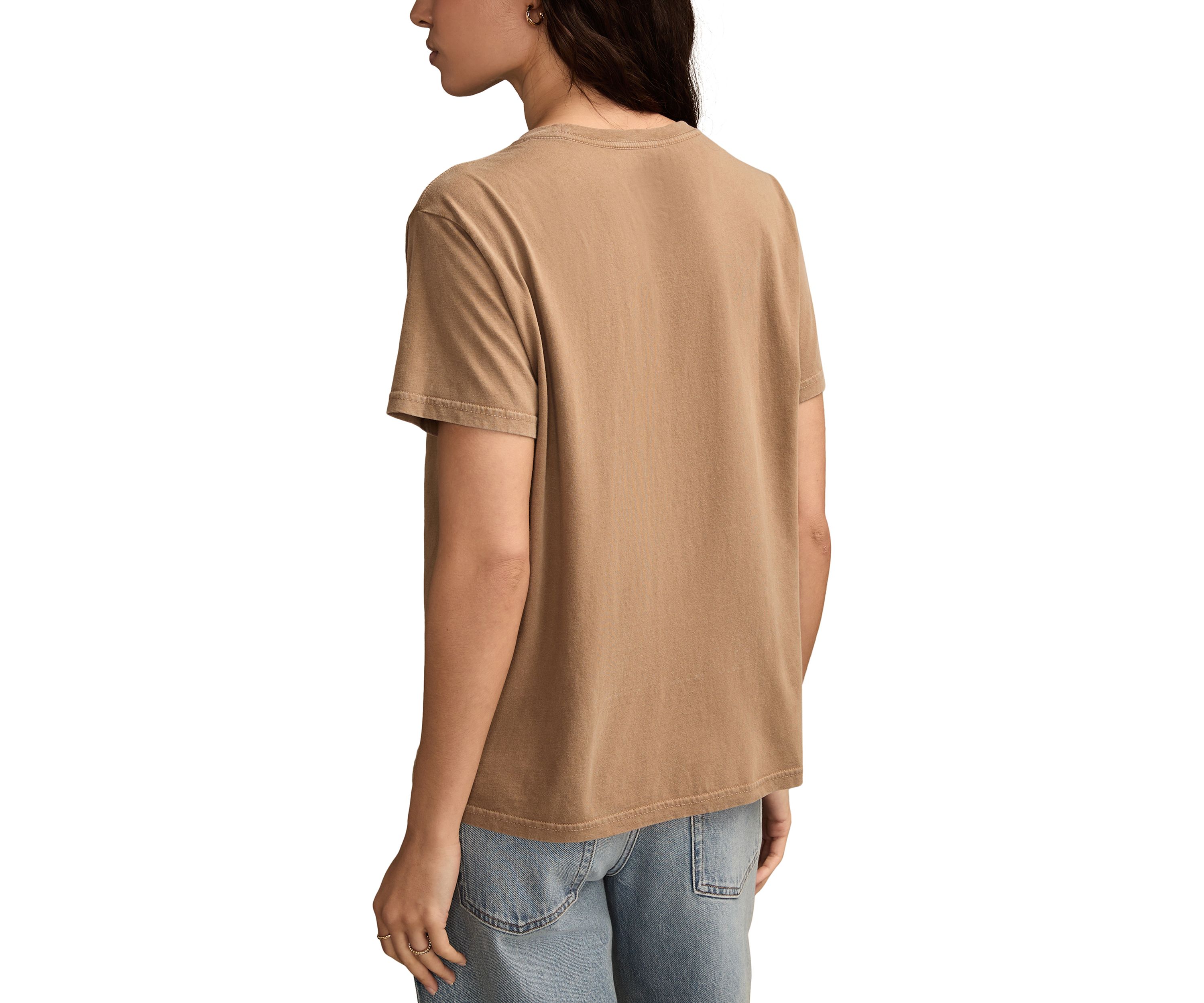 Womens Desert Rose Graphic Boyfriend T-Shirt