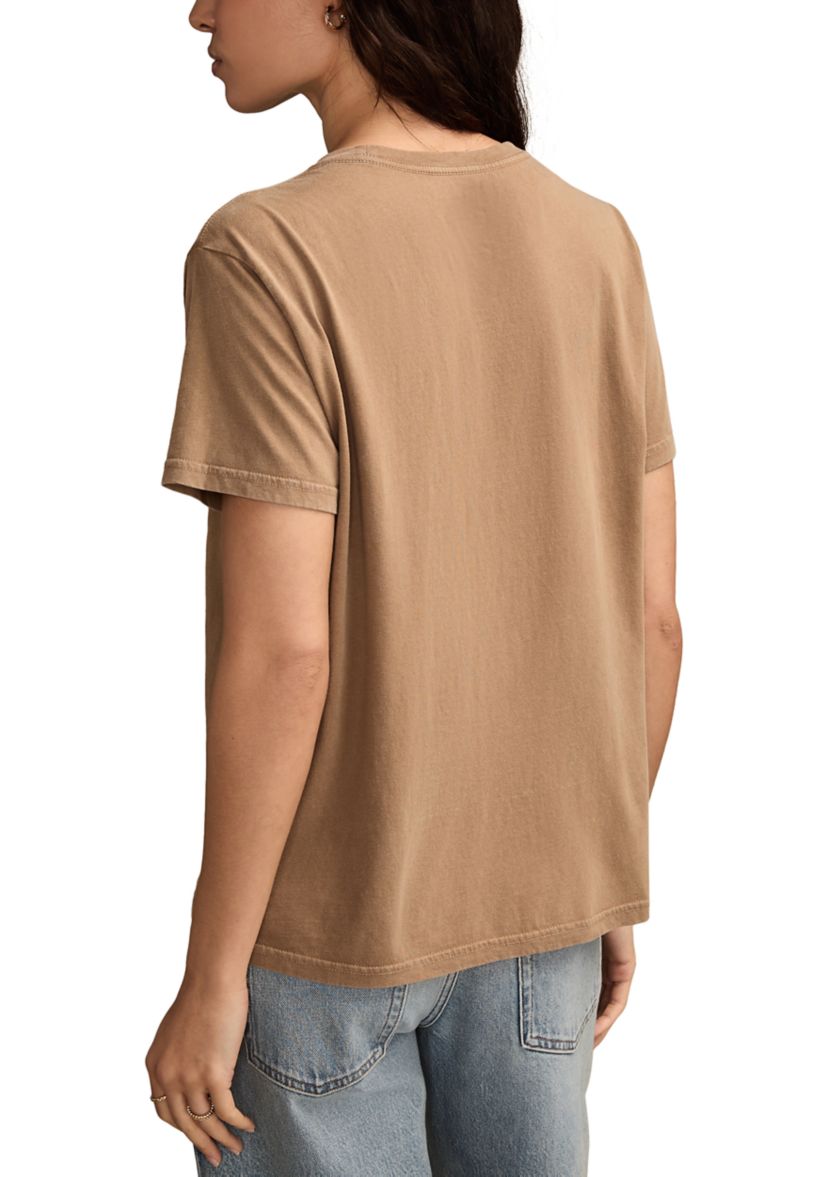 Womens Desert Rose Graphic Boyfriend T-Shirt