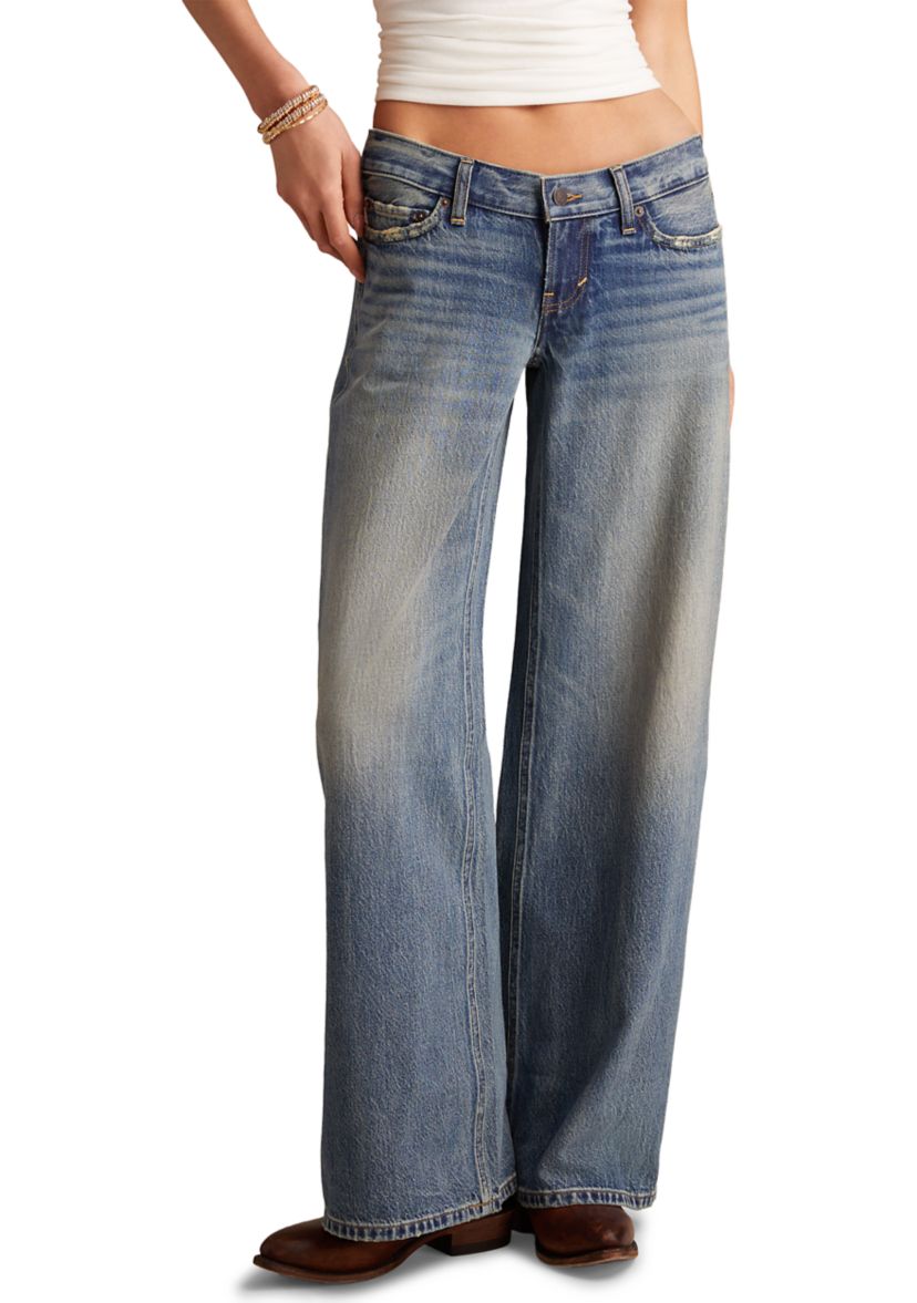 Womens Ultra Low Ultra Wide Get Low Jeans