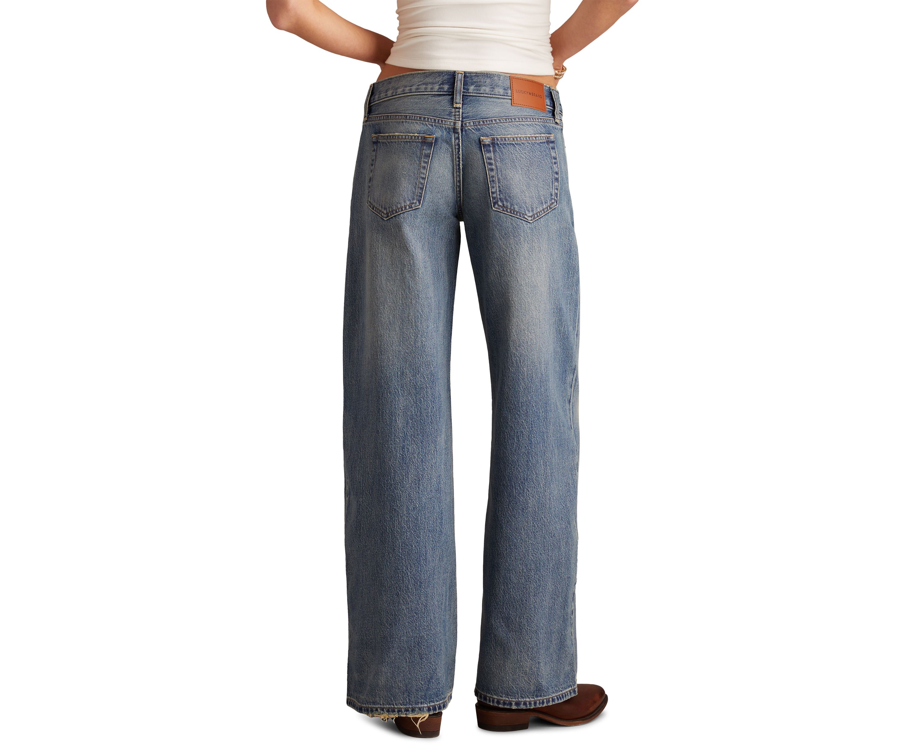 Womens Ultra Low Ultra Wide Get Low Jeans