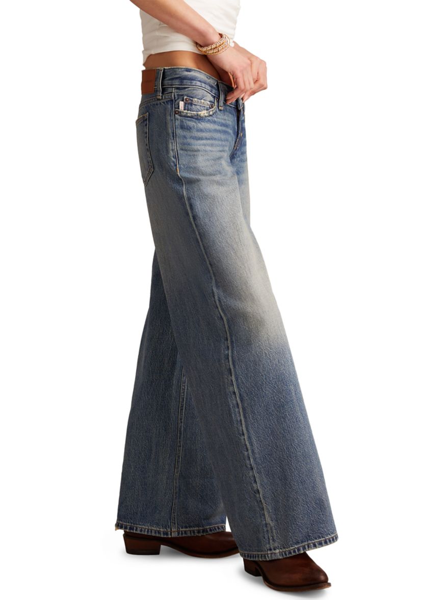 Womens Ultra Low Ultra Wide Get Low Jeans