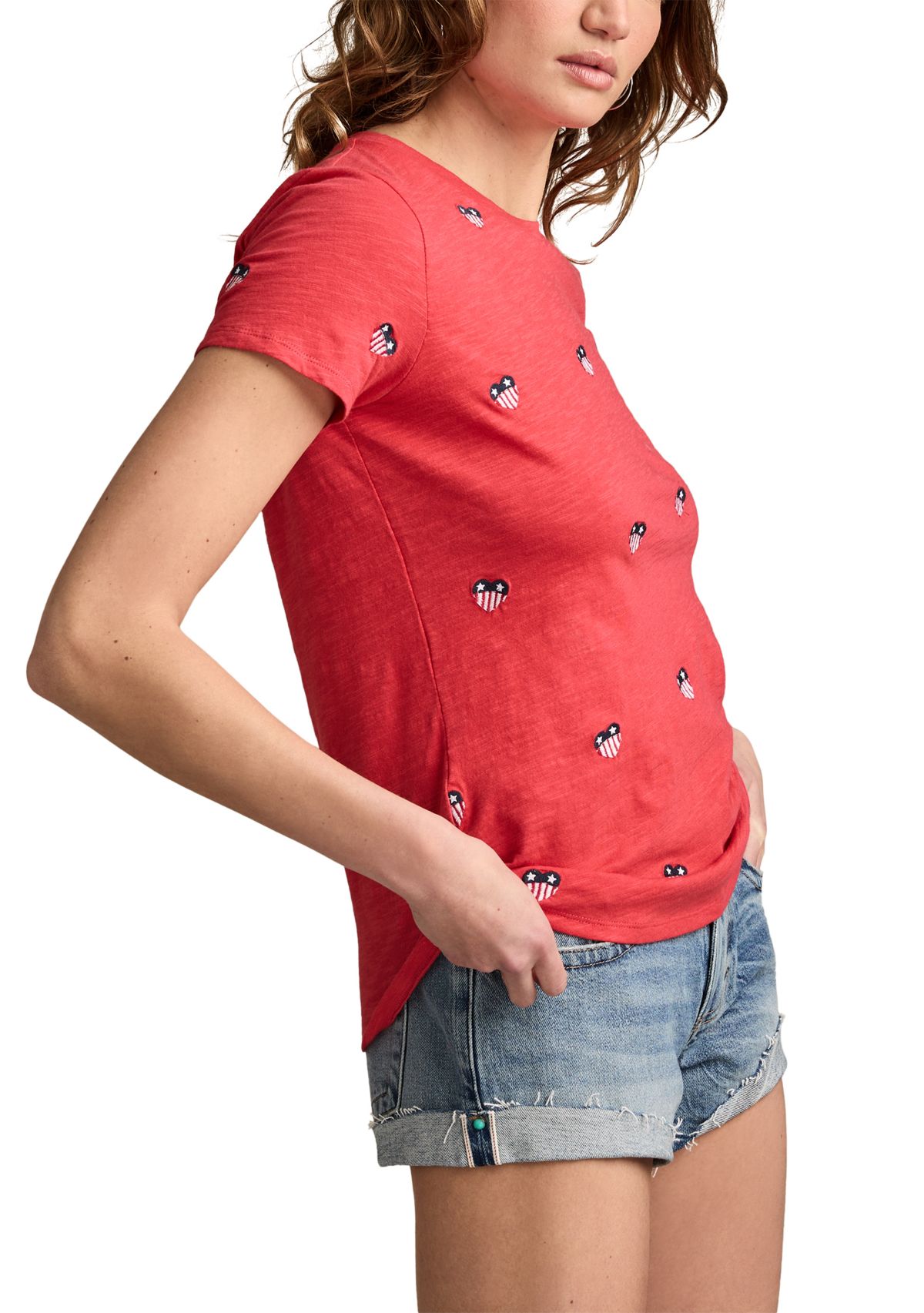 Womens Embroidered T-Shirt