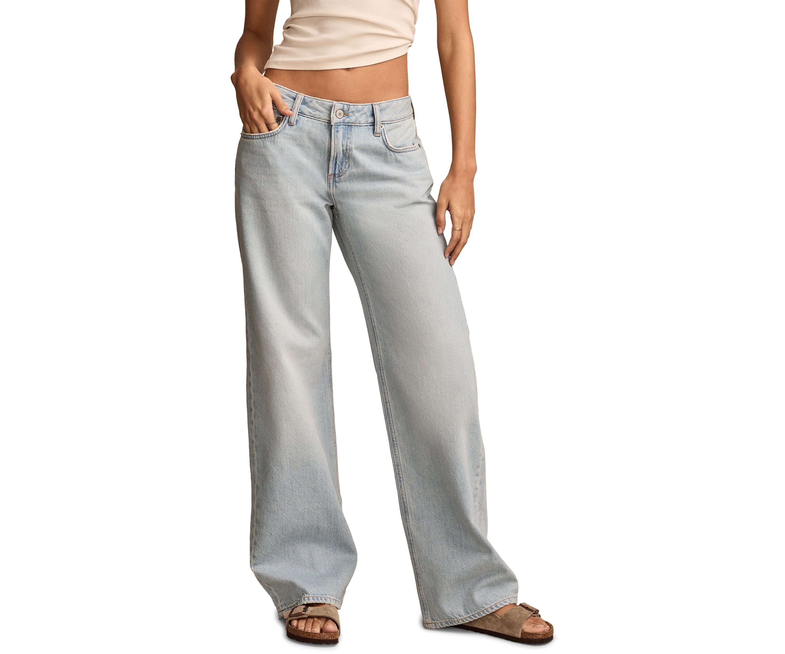 Womens Baggy Wide Leg Jeans