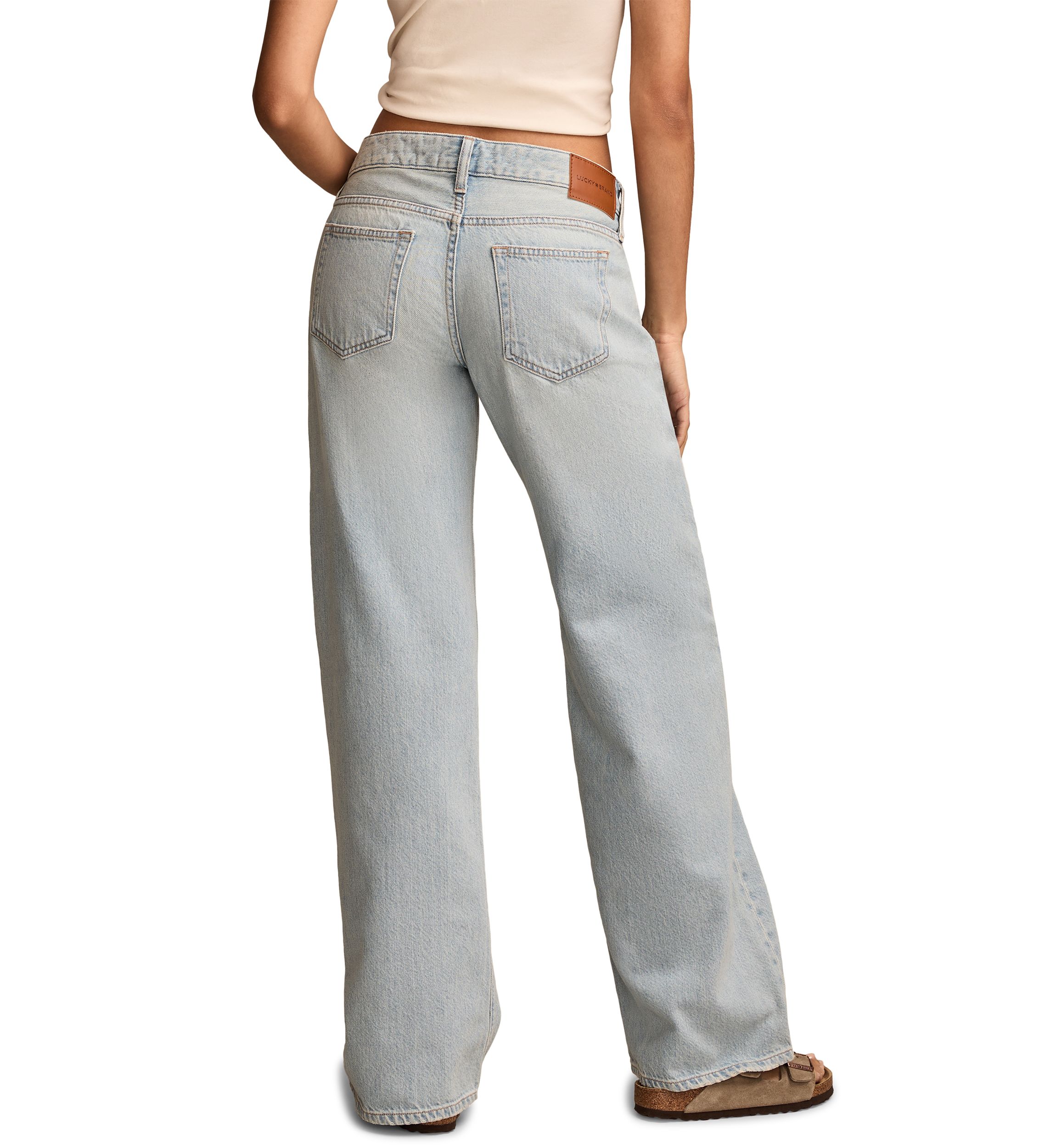 Womens Baggy Wide Leg Jeans