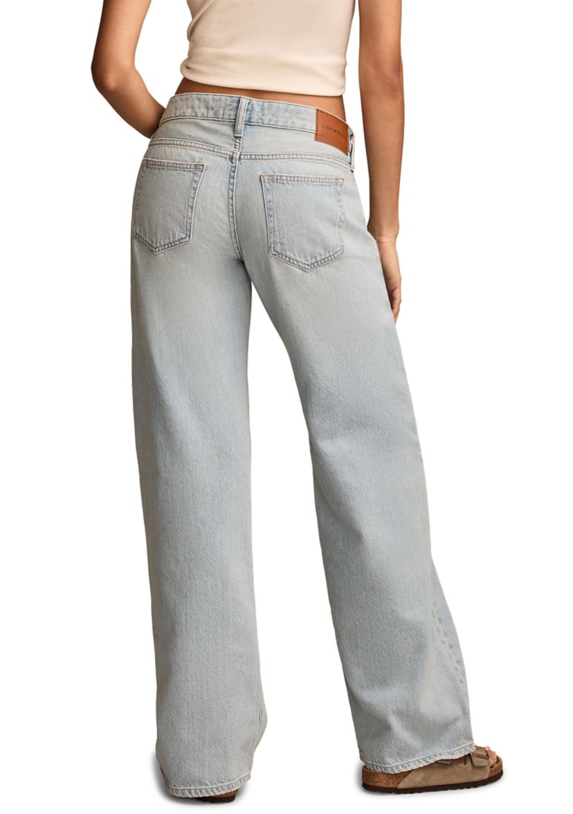 Womens Baggy Wide Leg Jeans