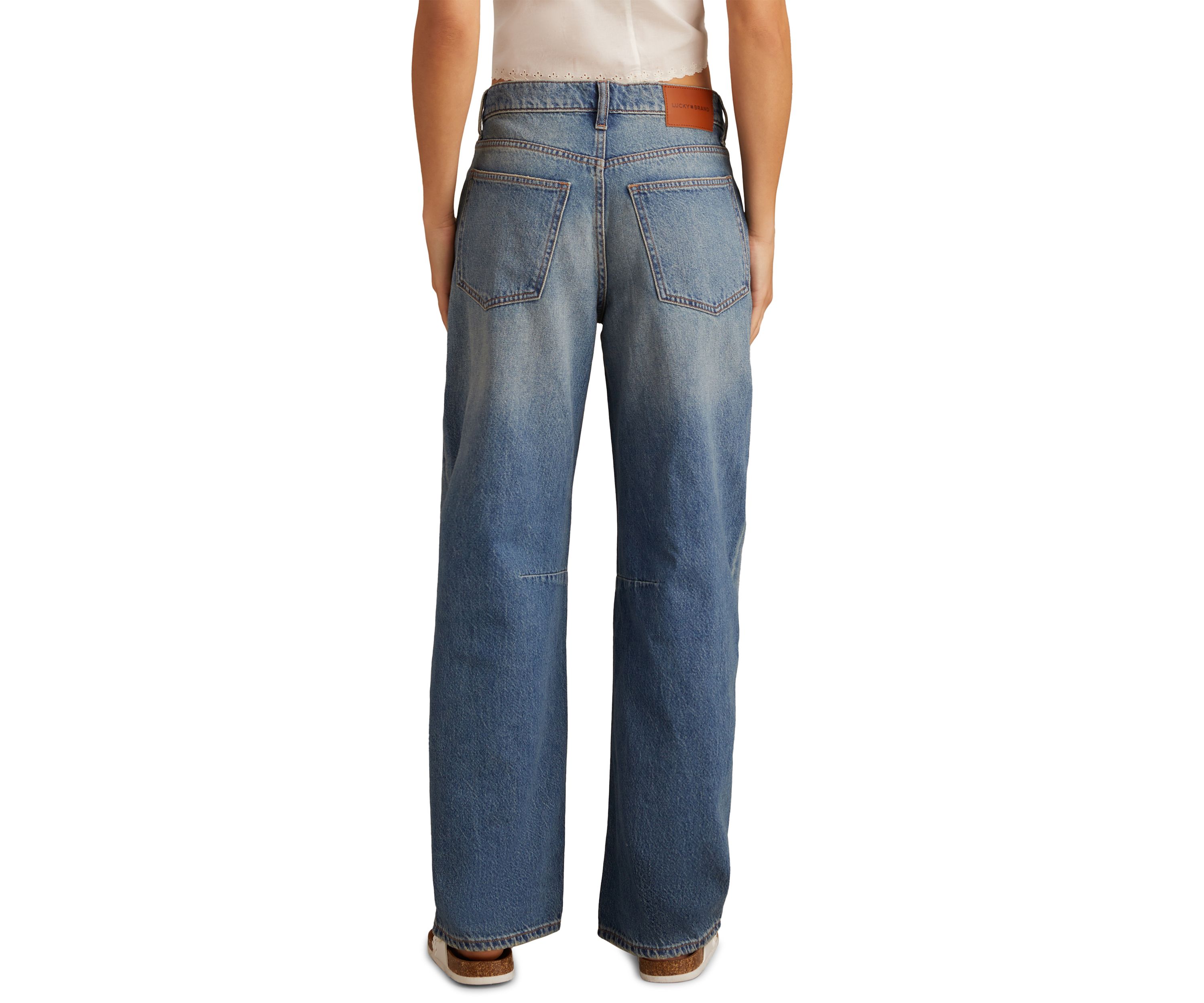 Womens Barrel Vintage Cobalt Jeans
