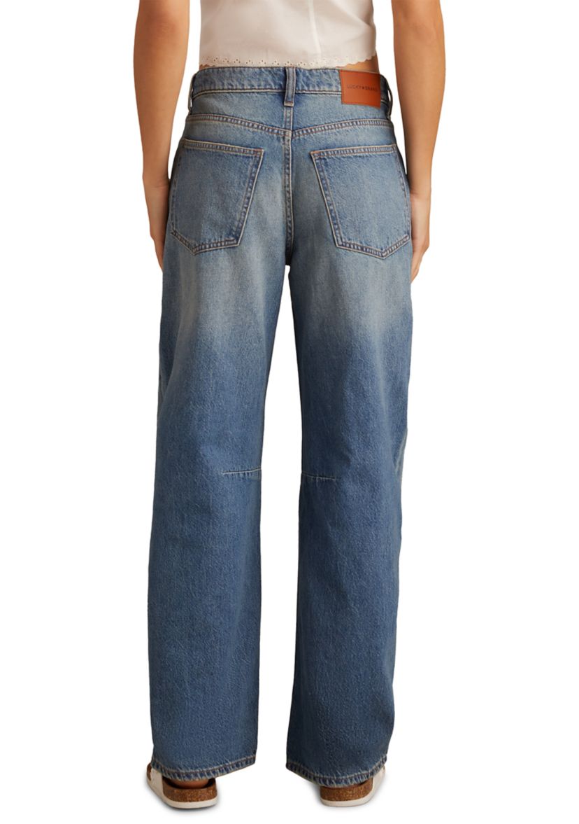 Womens Barrel Vintage Cobalt Jeans