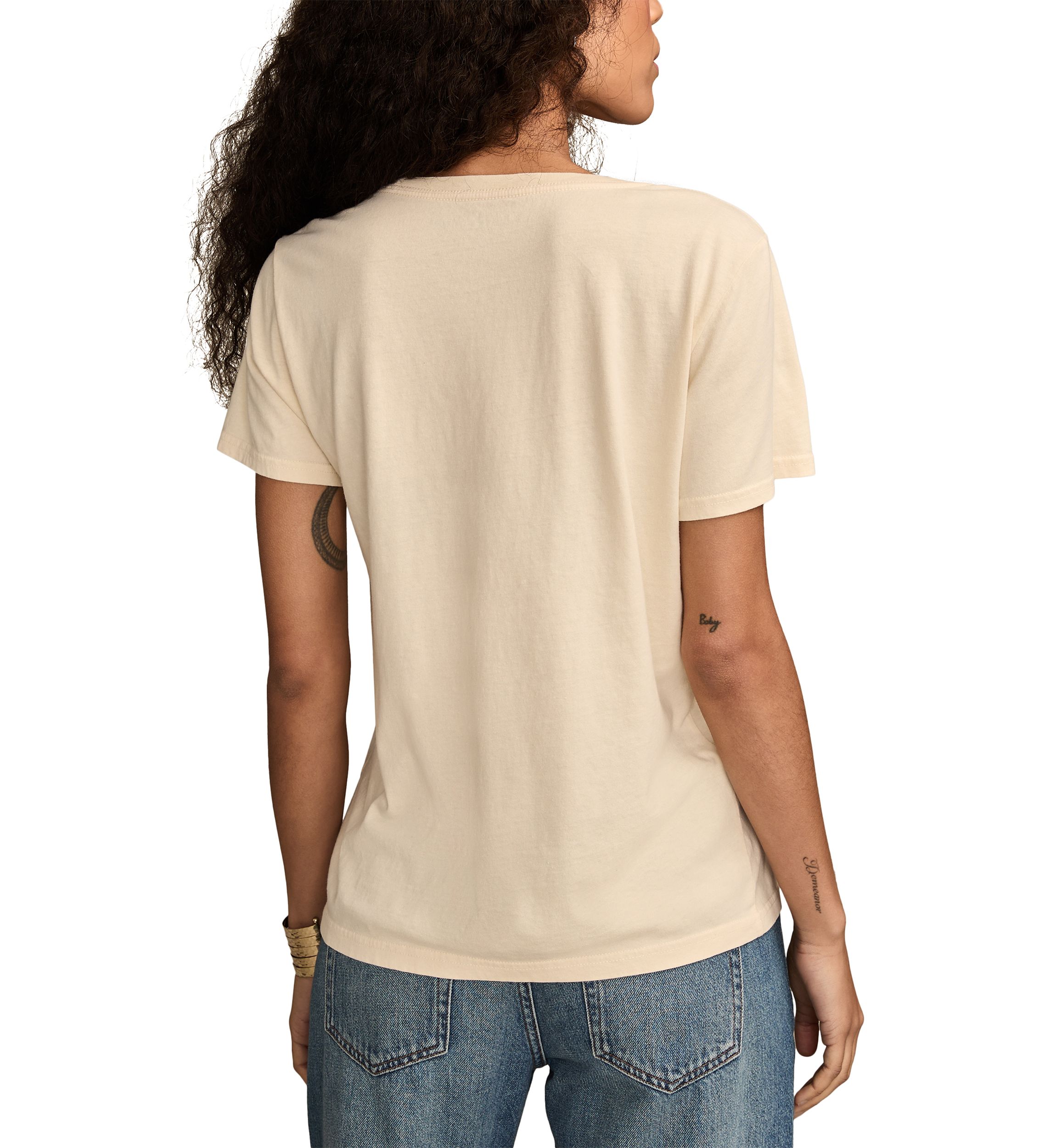 Womens Sun Frame Graphic Crew Neck T-Shirt