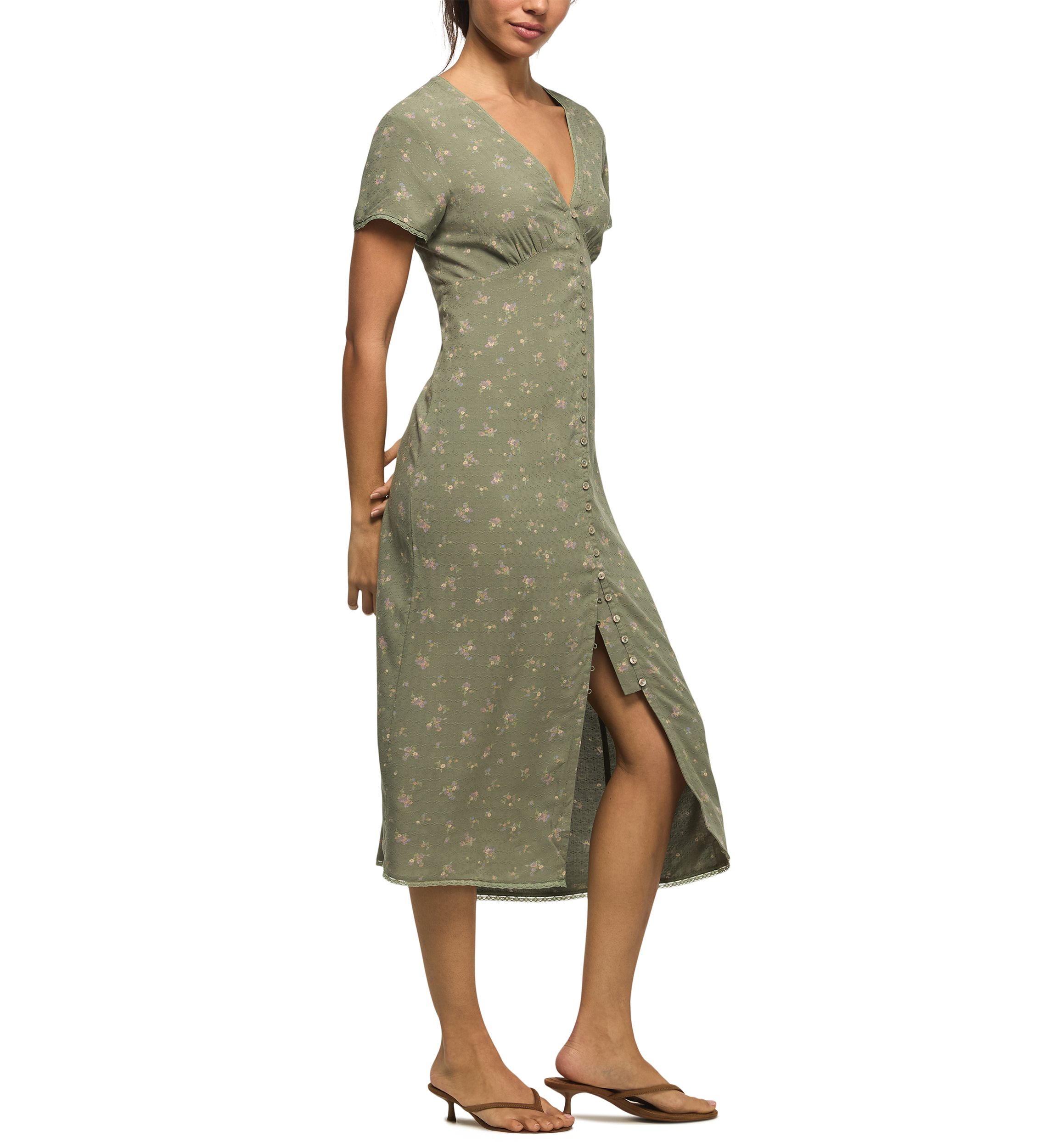simone floral midi dress Vintage Ditsy Simone Dress