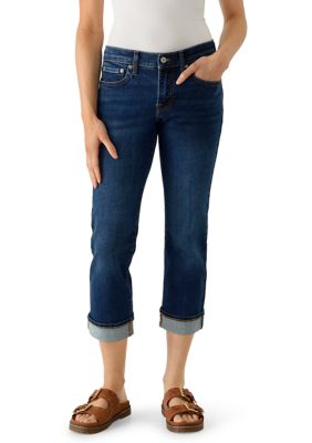 Lucky Brand Women's Mid-Rise Sweet Cuff Cropped Jeans, 29