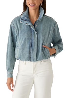 Lucky Brand Women's Velvet Denim Luxe Jacket