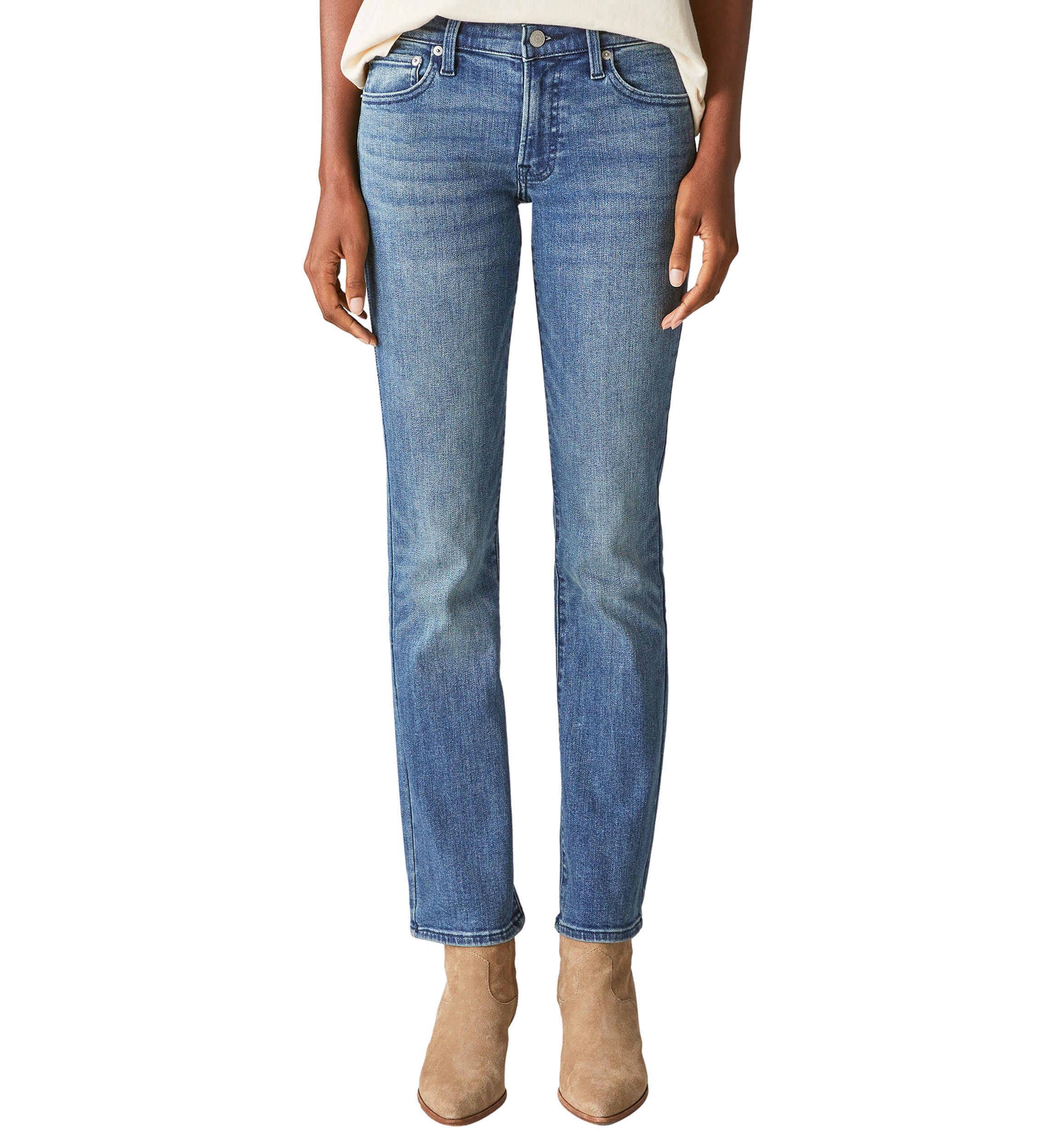 Mid Rise Sweet Straight Jeans