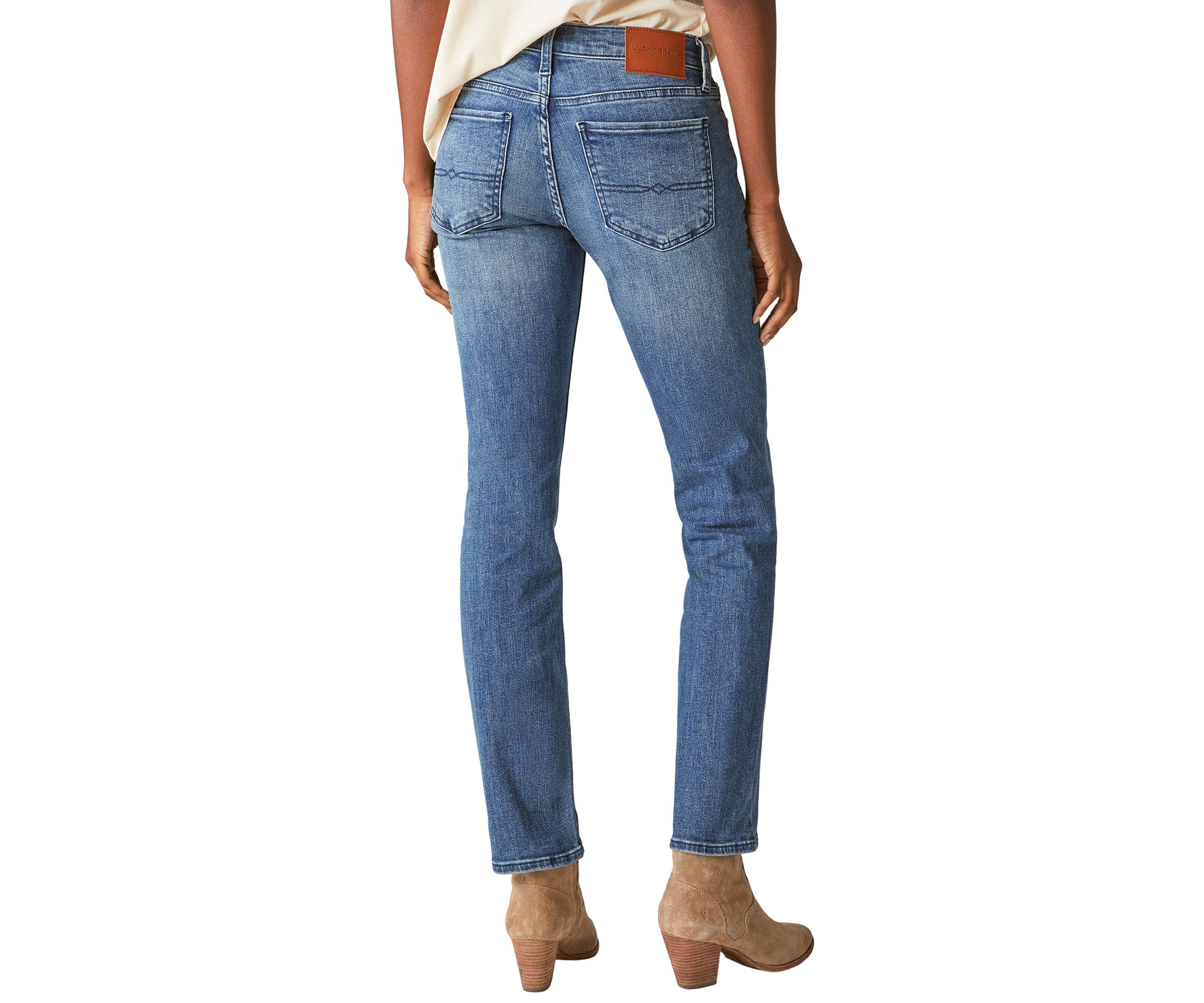 Mid Rise Sweet Straight Jeans
