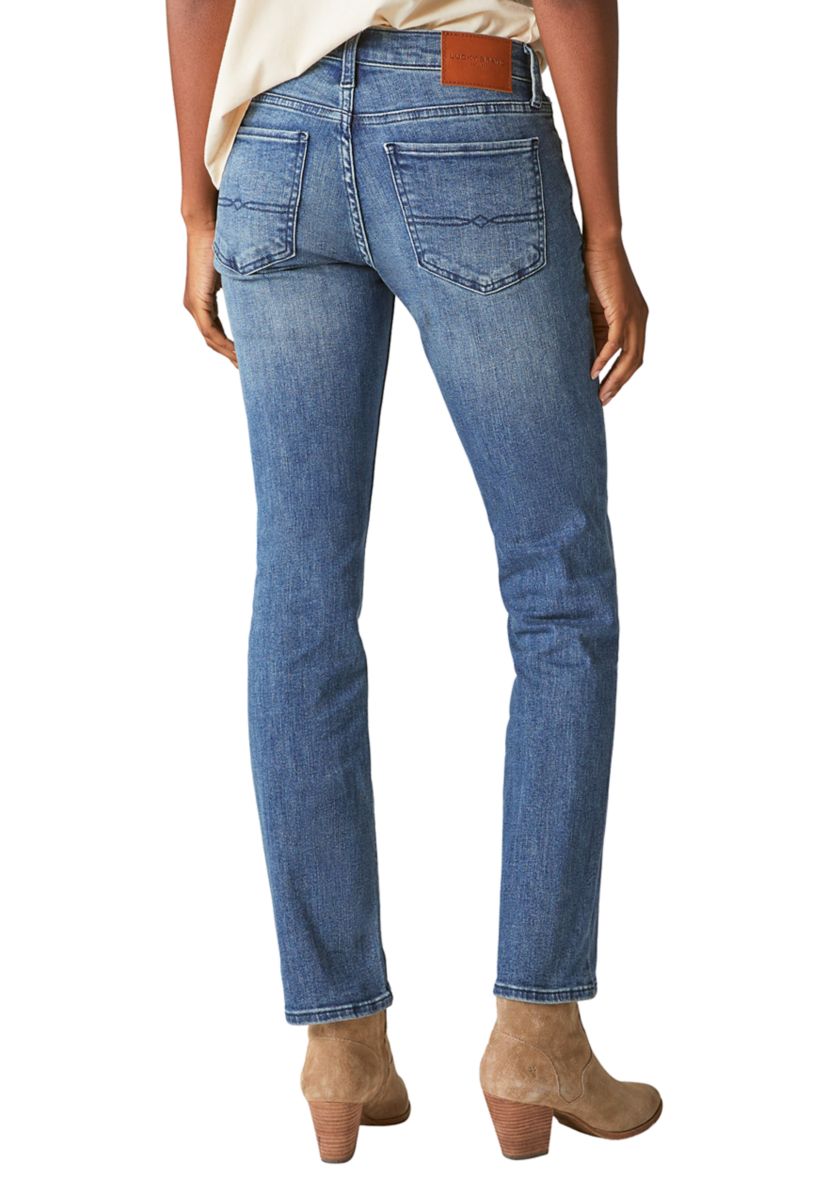 Mid Rise Sweet Straight Jeans