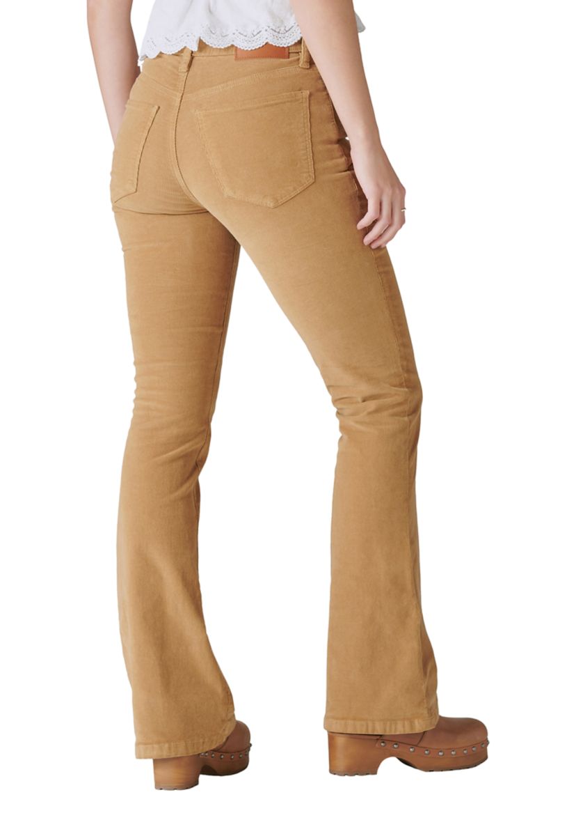 Womens High Rise Corduroy Pants